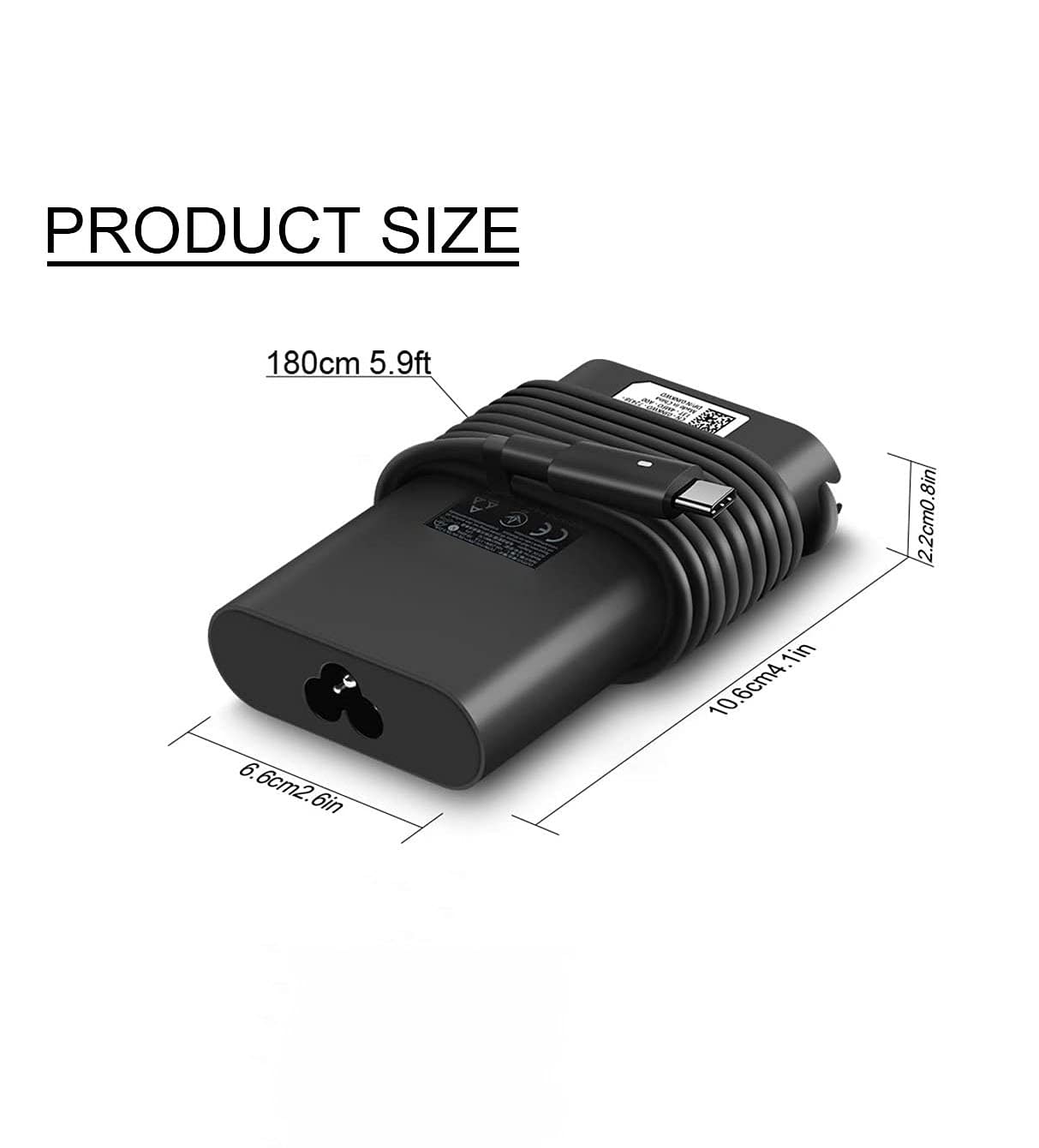 65W 45W USB-C Fast Charger for HP EliteBook 735/745/830/840/850 G6-G8 & 835/845/855 X360 - Dual Port Wall Charger with 2 USB Cables (20V 3.25A) - Perfect for Home, Office & Travel Charging