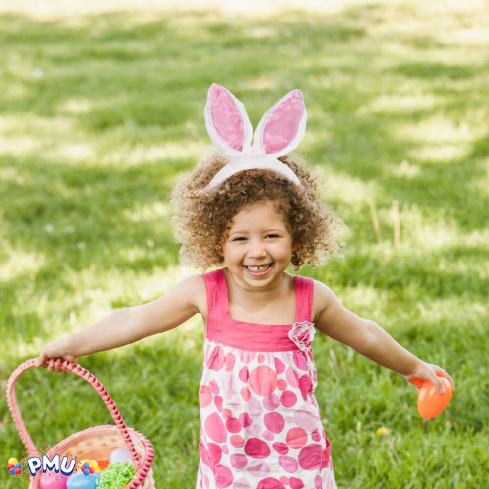 Easter Bunny Ears Headband - Fun PMU Party Accessories for Women & Kids - Perfect for Easter Celebrations, Costume Parties & Festive Events