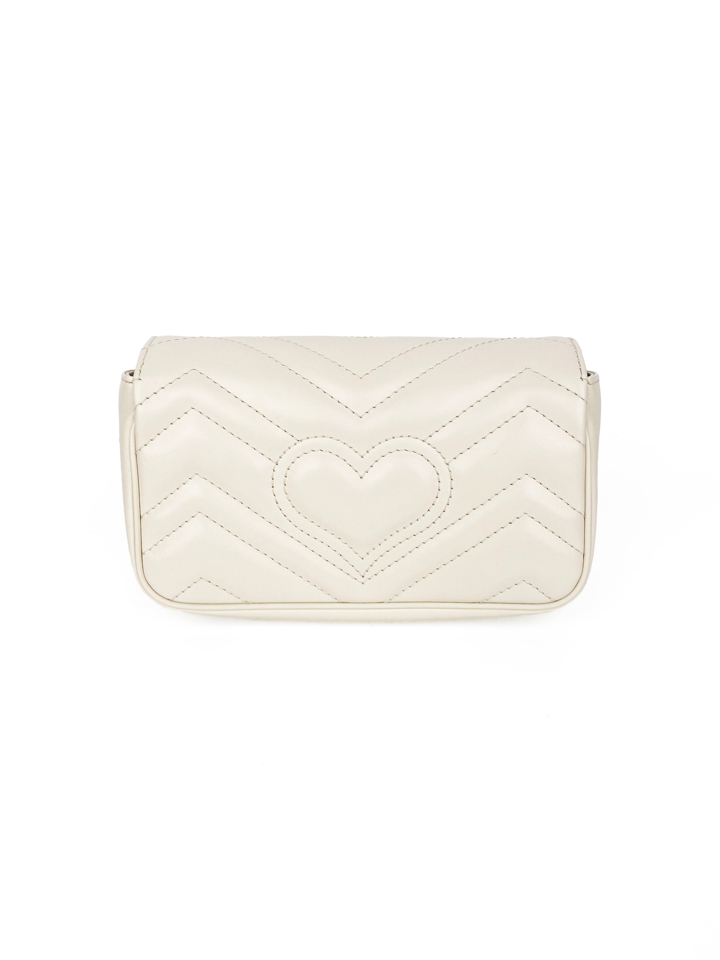 Gucci Super Mini White Marmont Crossbody Bag - Luxury Leather Shoulder Purse for Women, Perfect for Date Night & Evening Events