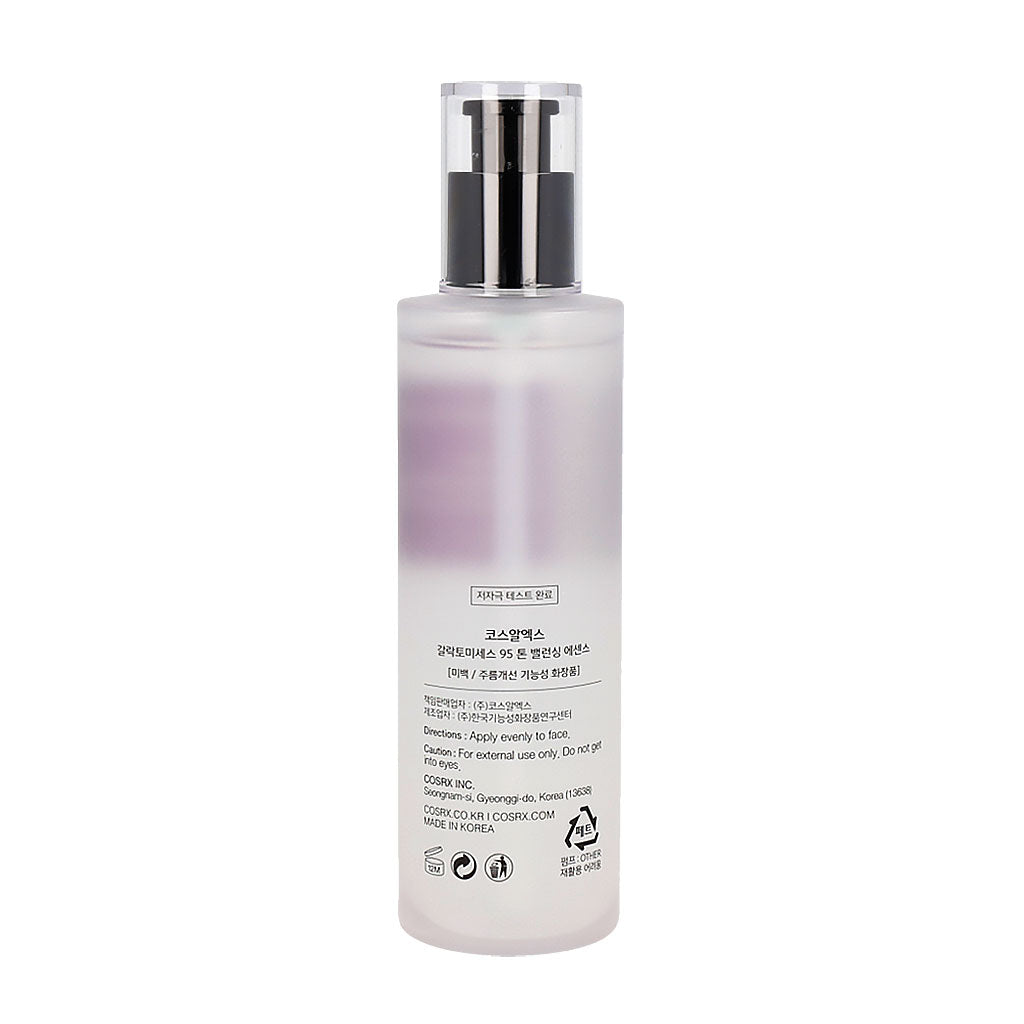 COSRX Galactomyces 95 Tone Balancing Essence 100ml - Korean Skin Care for Brightening & Hydration - Perfect for Daily Facial Routine & Nighttime Skincare
