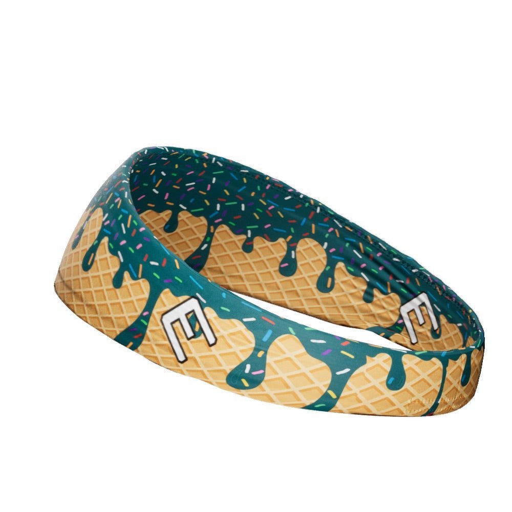 Stylish Teal Ice Cream Headband for Women - Soft & Comfortable Hair Accessory for Parties, Costumes & Everyday Wear