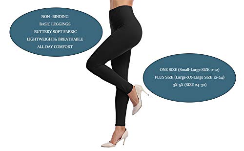 LIGHTBACK Women's Ultra Soft High Waisted Yoga Leggings - Stretchy Workout Pants for Running, Gym & Lounge - Full Length Tummy Control Activewear