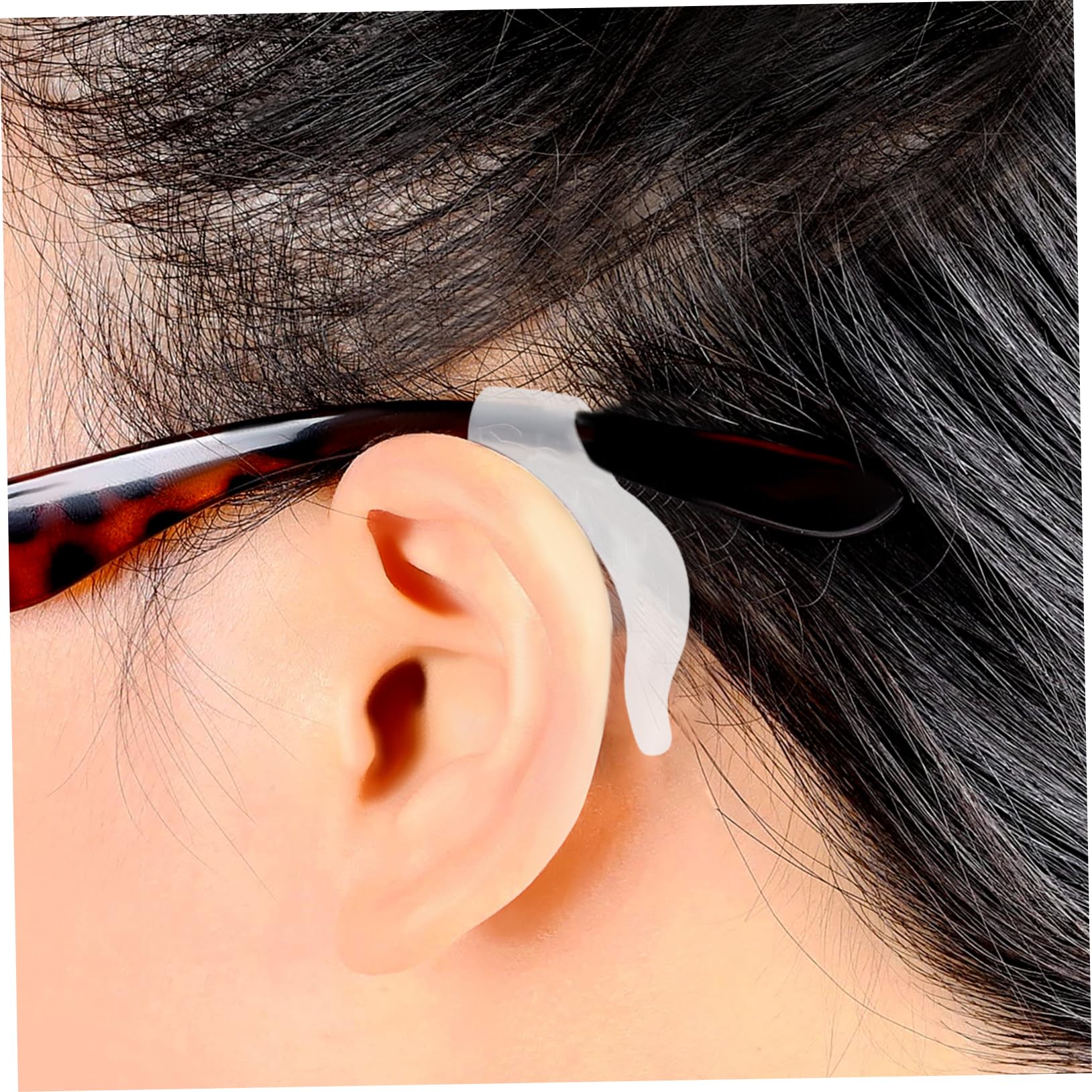 Lurrose 80 Pairs Non-Slip Glasses Grips - Silicone Eyeglass Holders for Kids & Adults, Anti-Slide Temple Tips, Nerd Wax & Glasses Strap Accessories - Perfect for Reading, Sports & Daily Wear