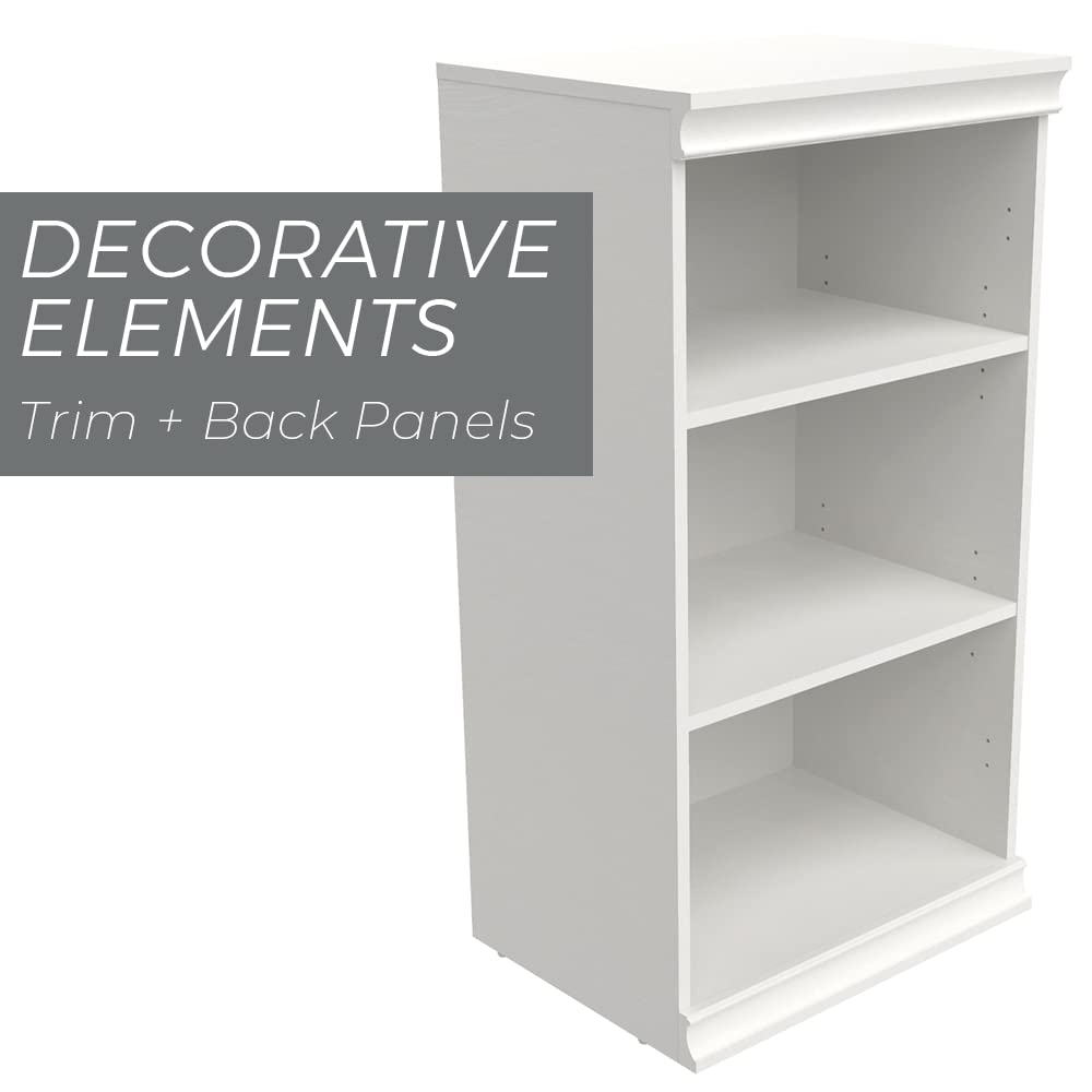 ClosetMaid 5-Shelf Modular Storage Unit with 3 Drawers - White | Space-Saving Organizer for Bedroom, Closet & Office | Easy Assembly Home Storage Solution