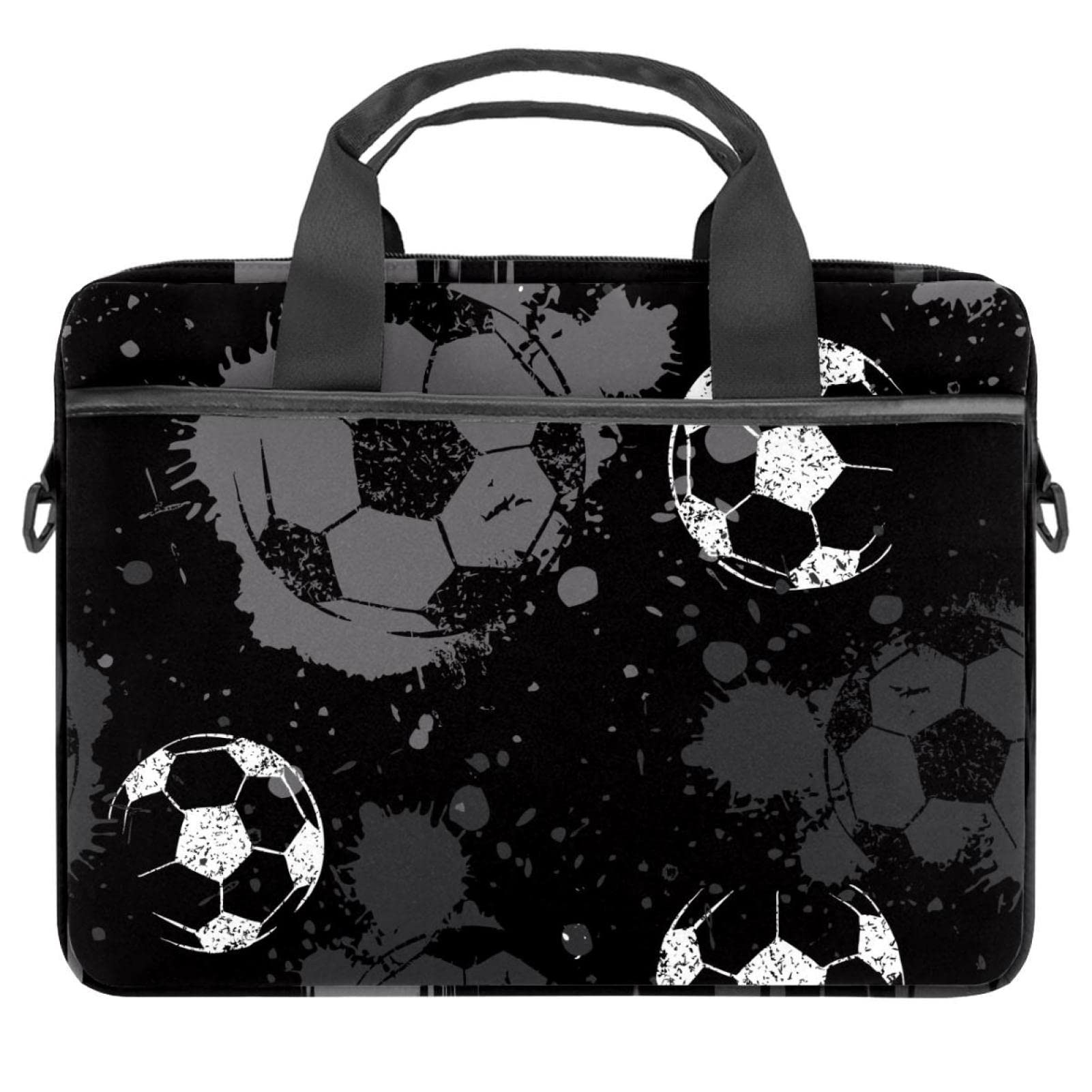 Stylish Unisex Laptop Messenger Bag for 14 Inch Notebook - Waterproof Shoulder Bag for Work, School & Travel - Perfect for Professionals, Students & Soccer Fans