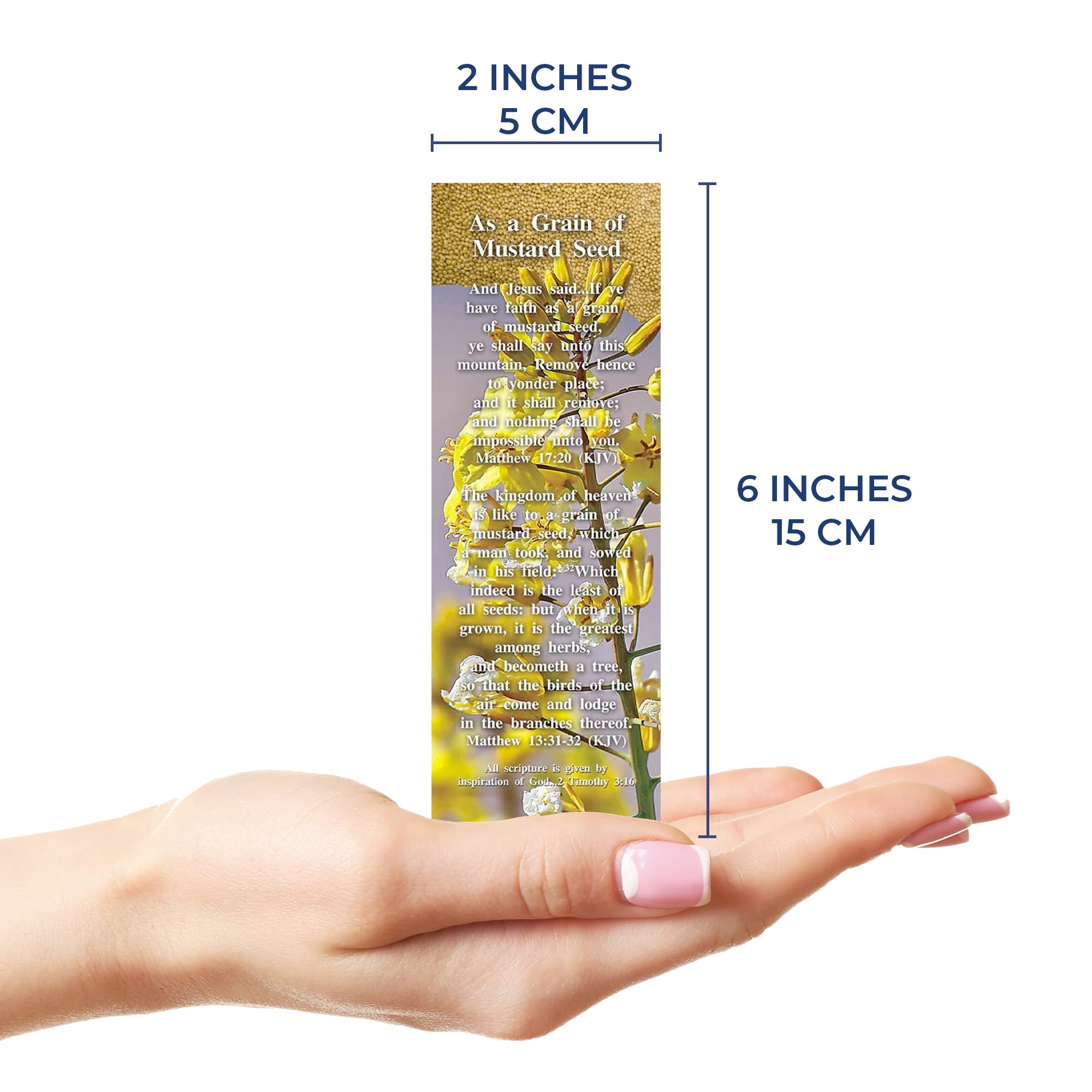 Set of 25 Mustard Seed Bible Reference Cards (2