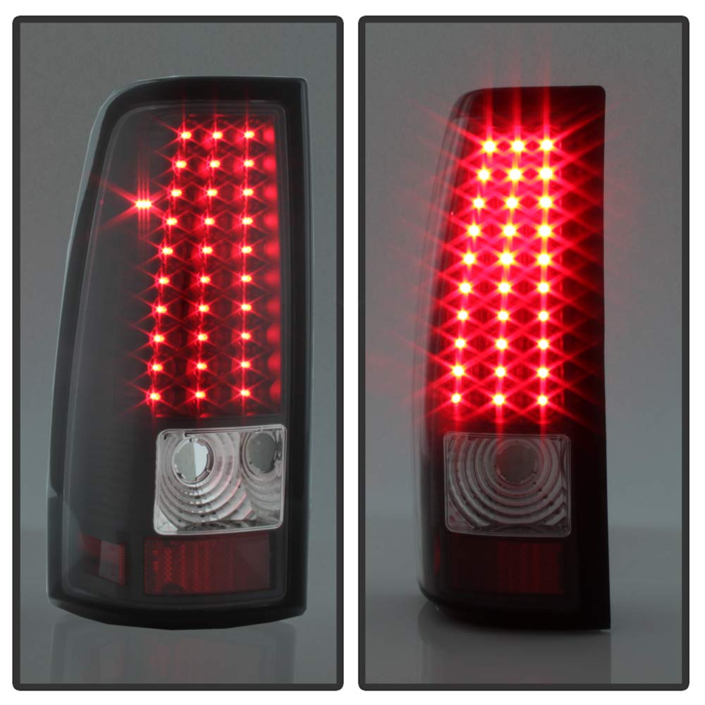 Euro LED Style Tail Lights for Chevy Silverado 1500/2500/3500 & GMC Sierra 1500/2500/3500 (1999-2006) - Brake Lights, Rear Lamps - Upgrade for Night Driving & Enhanced Safety