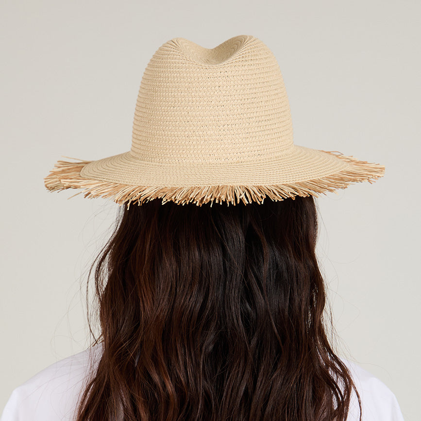 Courtney Braid Packable Fedora Hat for Women - Stylish & Foldable Sun Hat for Travel, Beach, and Outdoor Activities