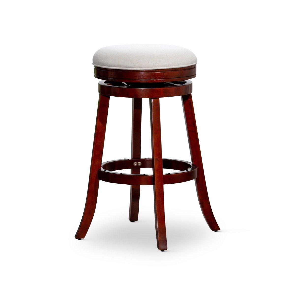 Premium Backless Fabric Swivel Stool - 24
