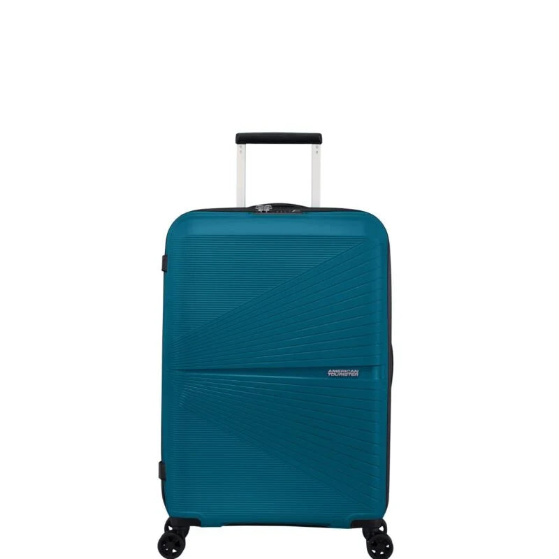 American Tourister Airconic 3-Piece Luggage Set - Durable Spinner Suitcases with 360° Wheels, Ocean Blue - Perfect for Travel, Business Trips & Family Vacations