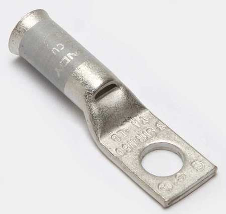4 AWG One Hole Lug Compression Connector - Pack of 6 for Electrical Wiring, Solar Panels, and Automotive Applications