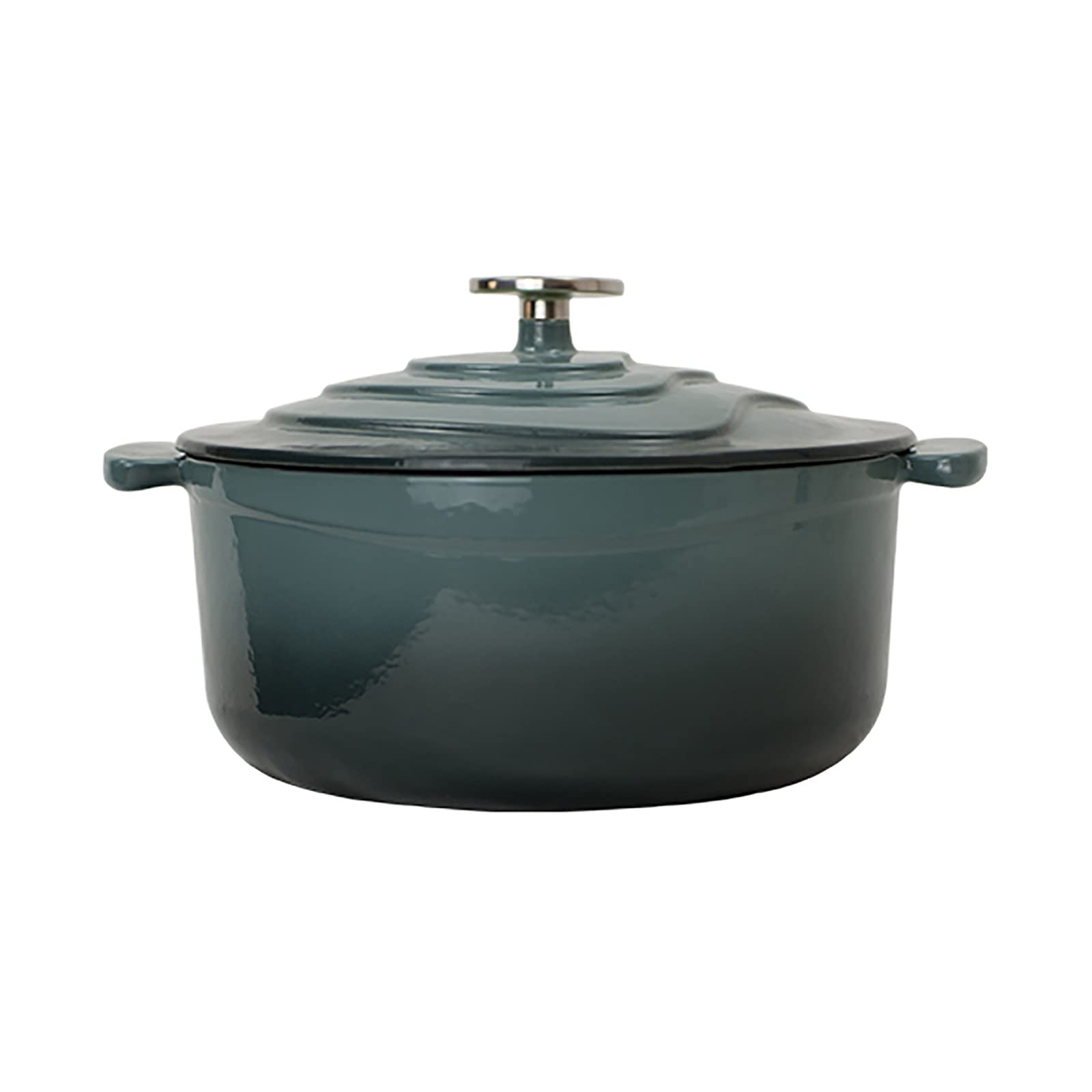 3-Quart Enameled Cast Iron Dutch Oven - Blue Round Ceramic Casserole Pot with Non-Stick Surface | Perfect for Baking, Roasting & Serving Dishes | 3.3L Capacity for Family Meals & Dinner Parties