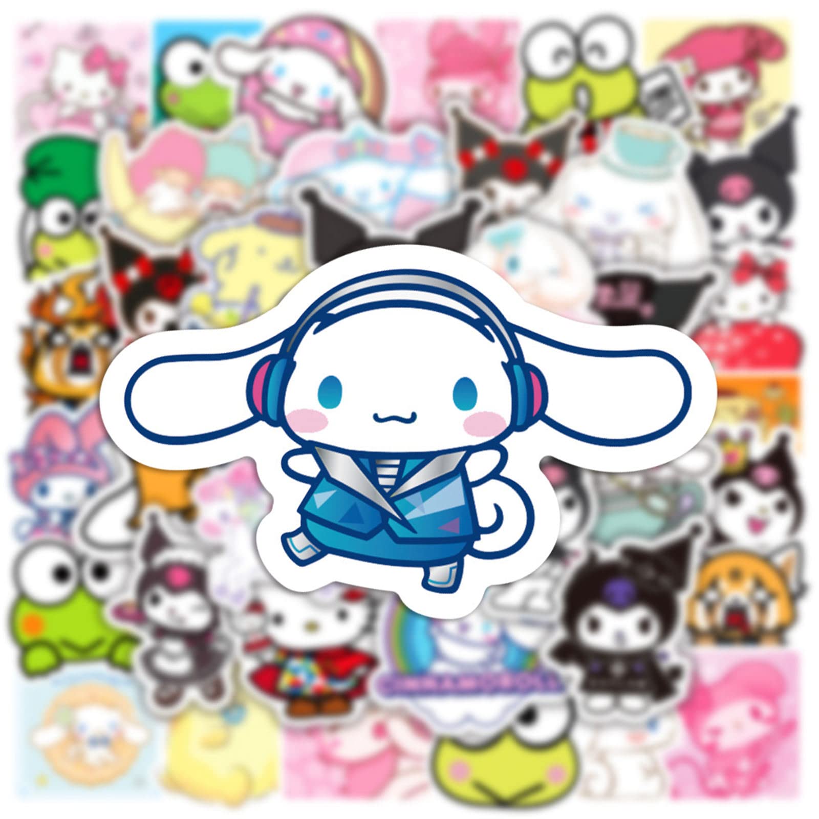 50PCS Cute Kawaii Japanese Anime Stickers - Waterproof Vinyl Cartoon Stickers Pack for Kids, Teens, Girls & Adults - Perfect for Water Bottles, Laptops, Luggage, Phones, Notebooks & DIY Crafts
