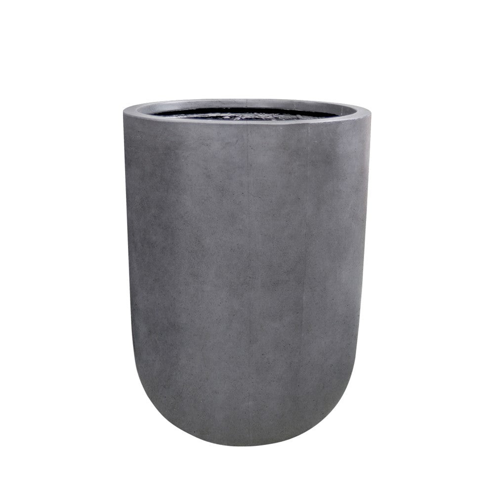 Oreti Cement Outdoor Planter Pot - Medium Size Modern Garden Decor for Patio, Balcony & Backyard Landscaping