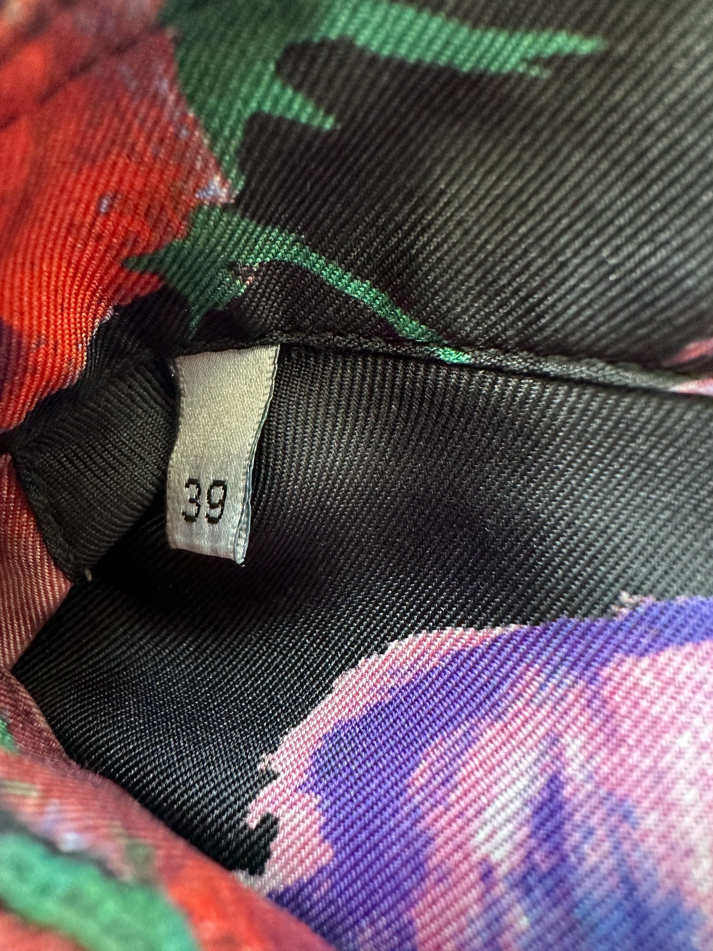 Dior Kaws Black Floral Print Silk Button Up Shirt for Men - Luxury Designer Casual Wear for Parties & Date Nights