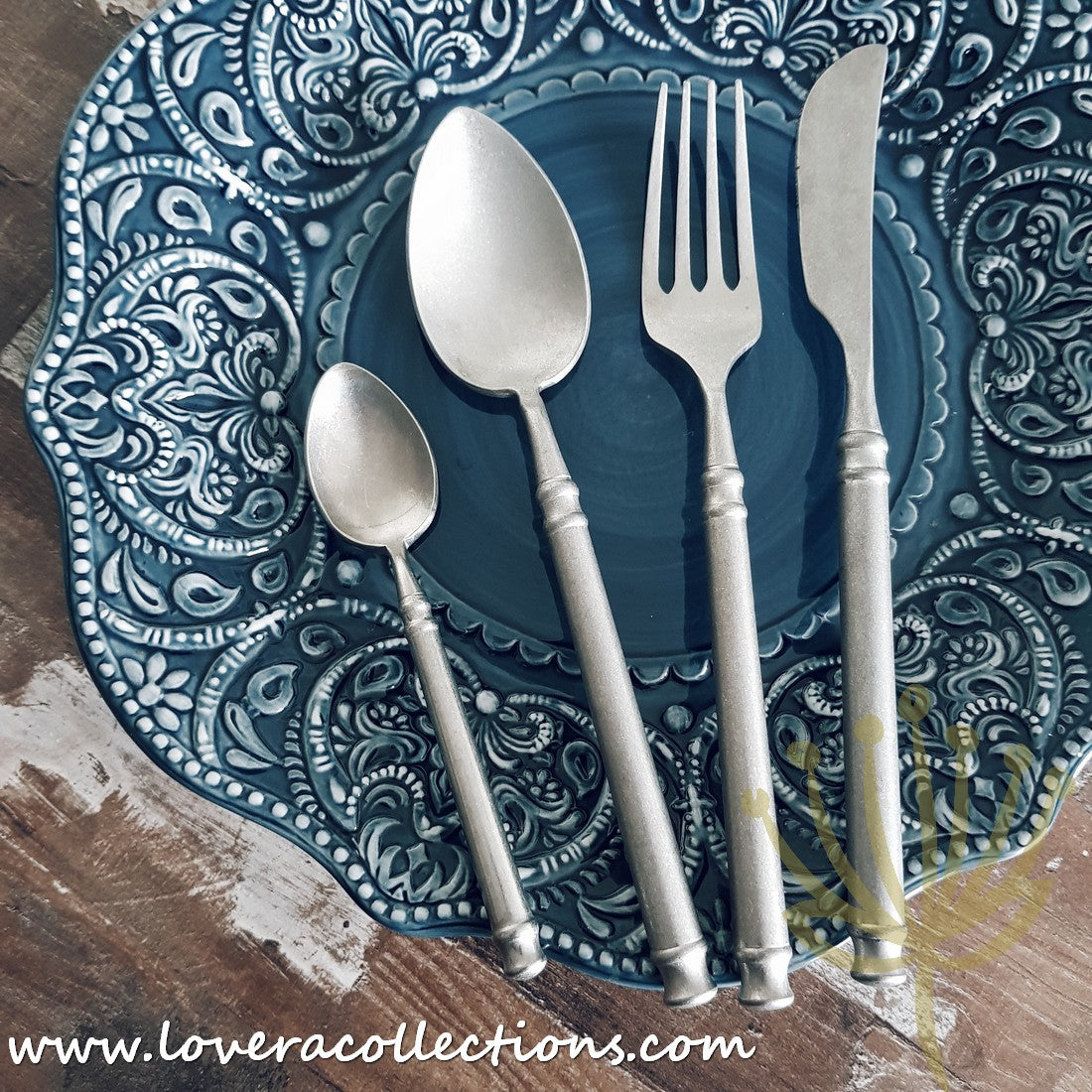 Colonial Rustic Matt Silver Stainless Steel SS304 Butter Knife - High-Quality Kitchen Cutlery for Spreading Butter, Jam & Cheese | Perfect for Dining, Tea Parties & Breakfast