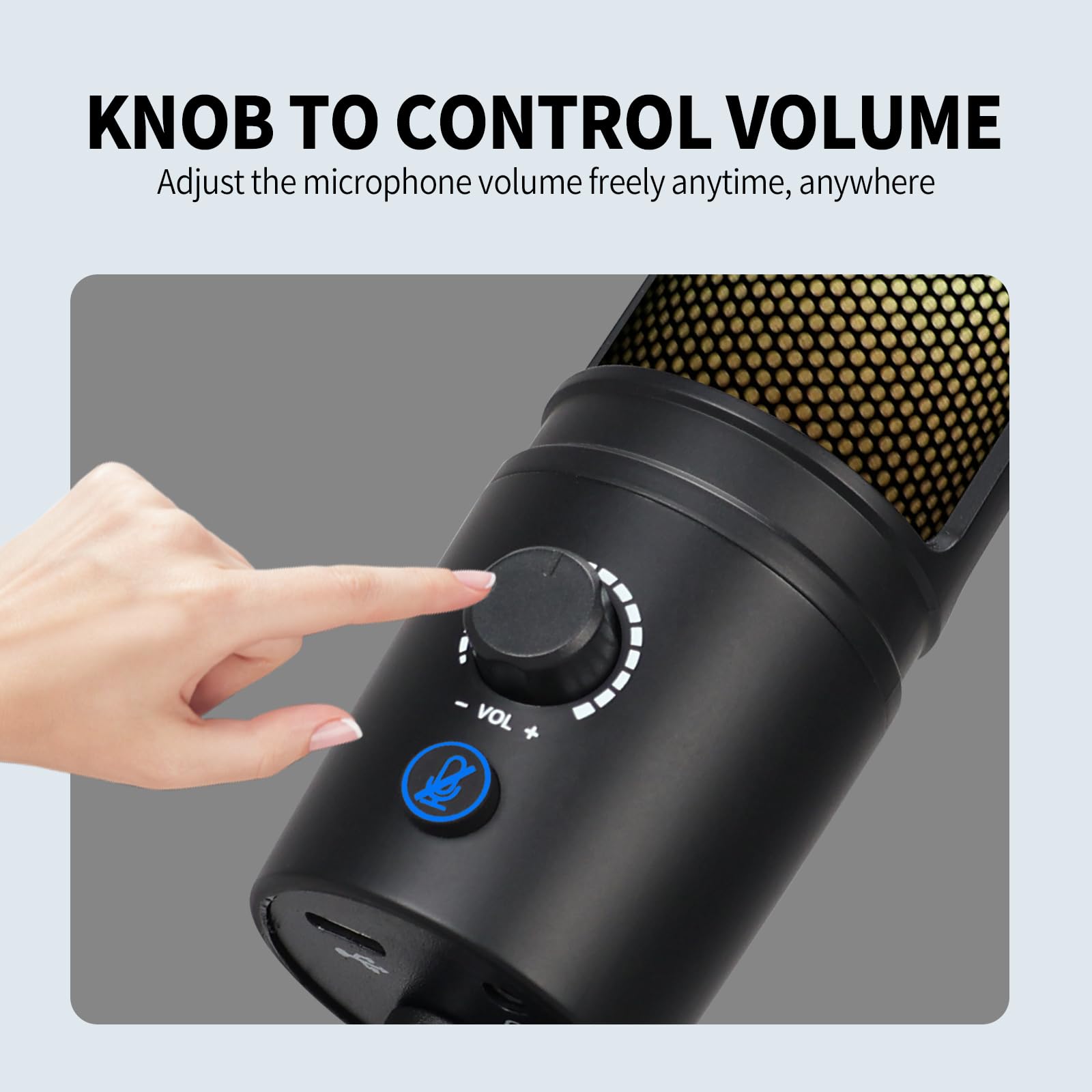 RGB USB Condenser Microphone for Live Streaming, Gaming & Podcasting - Professional Studio Quality Sound with Dynamic Lighting for PC, Mac & Competitive Recording