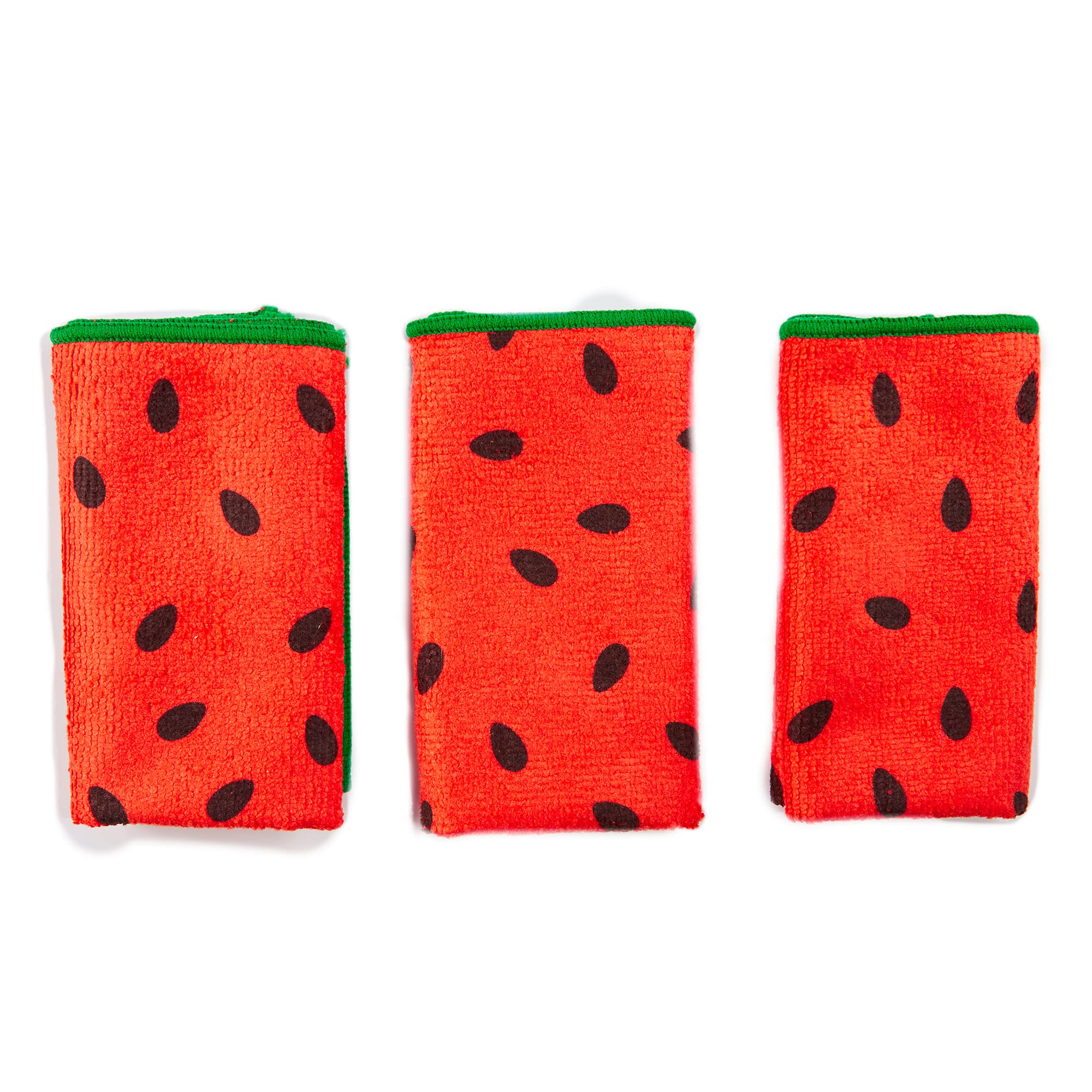 Revolution Beauty London Skincare Jake Jamie Watermelon Microfibre Cleaning Cloths - Gentle Exfoliating Face Cloths for Sensitive Skin | Perfect for Makeup Removal & Daily Facial Cleansing