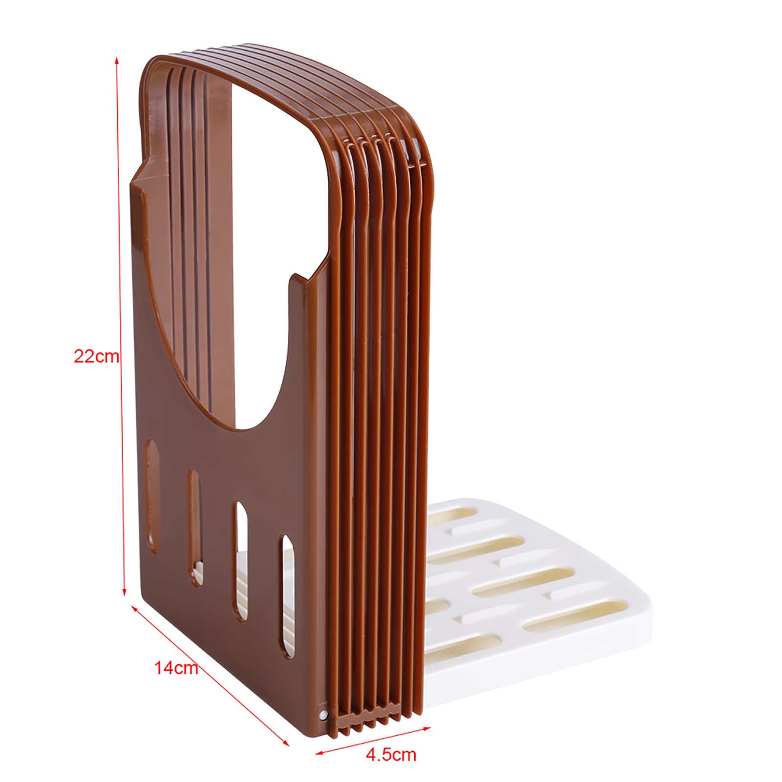 Adjustable Bread Slicer & Toast Cutting Guide - Foldable Compact Plastic Kitchen Tool with 4 Thickness Options for Perfect Sandwiches, Breakfast & Baking