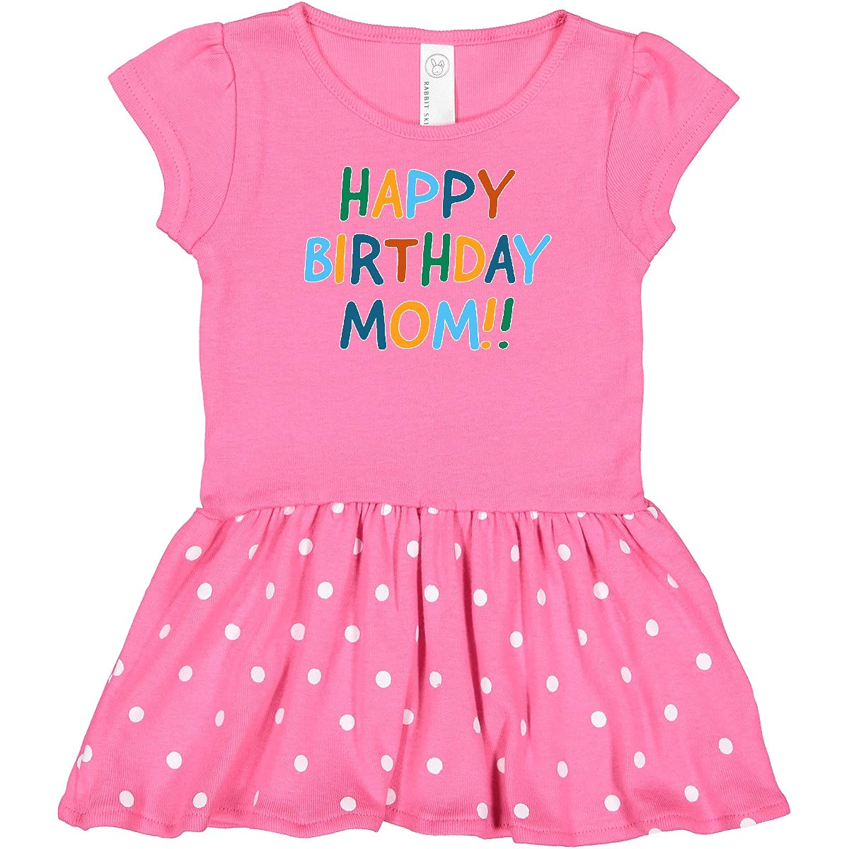 Inktastic Happy Birthday Mom Baby Dress - Cute Outfit for Birthday Parties, Family Photos & Special Occasions