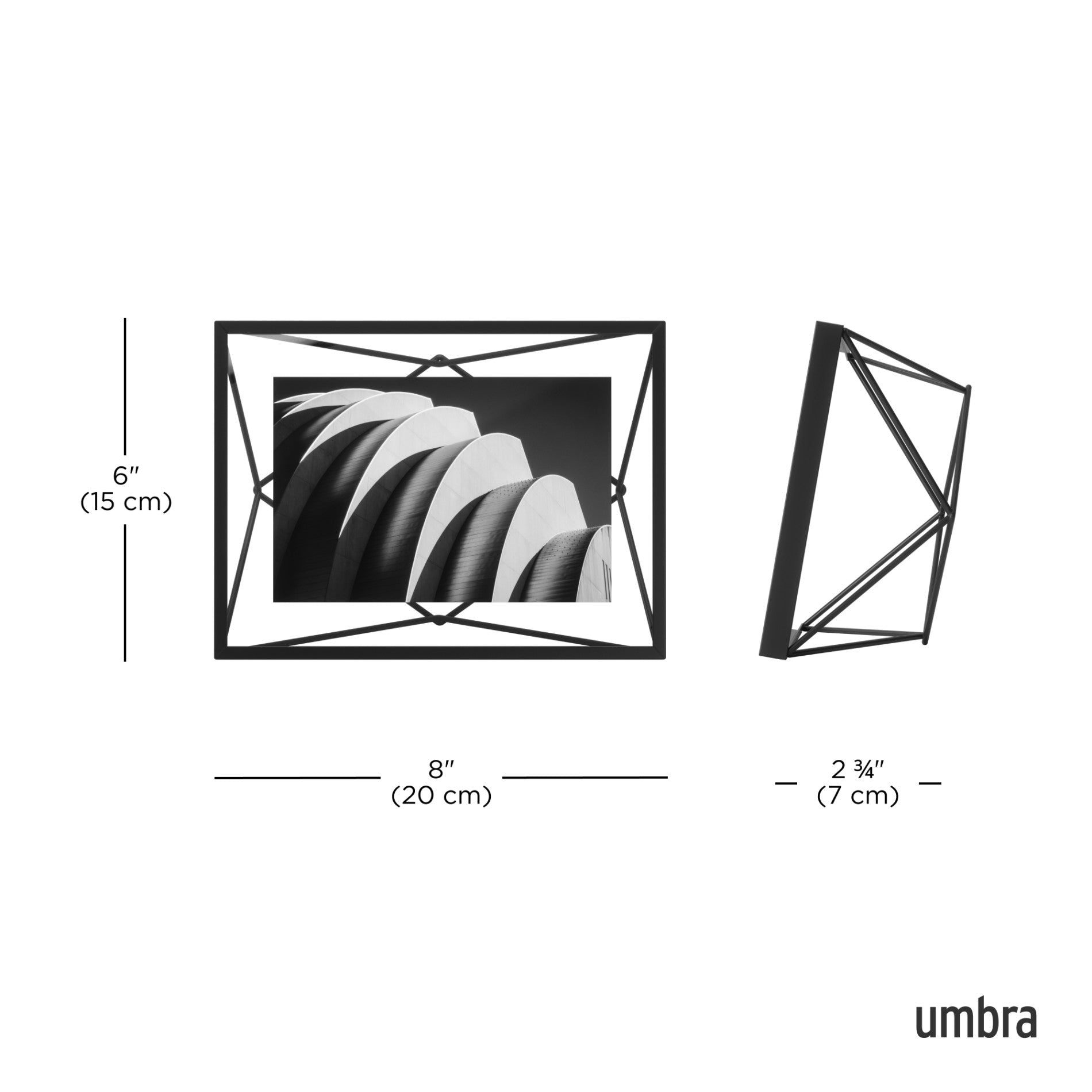 Prisma Picture Frame - Elegant Modern Photo Display for Wall & Tabletop - Perfect for Home Decor, Office, and Gift Giving