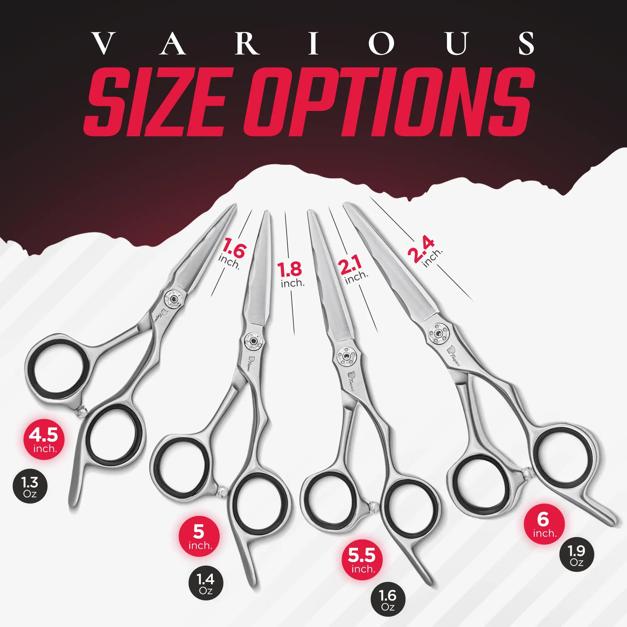 Saiko Professional Hair Cutting Shears - Sharp Stainless Steel Scissors for Salon & Home Haircuts - Perfect for Stylists, Barbers & DIY Hair Trimming
