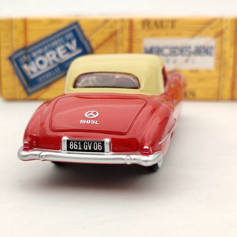10pcs Norev 1:43 Scale Mercedes Benz 190 SL CL3512 Diecast Model Cars - Limited Edition Red Collectible Toy Vehicles for Adults & Kids | Perfect for Display, Gifts & Car Enthusiast Collections