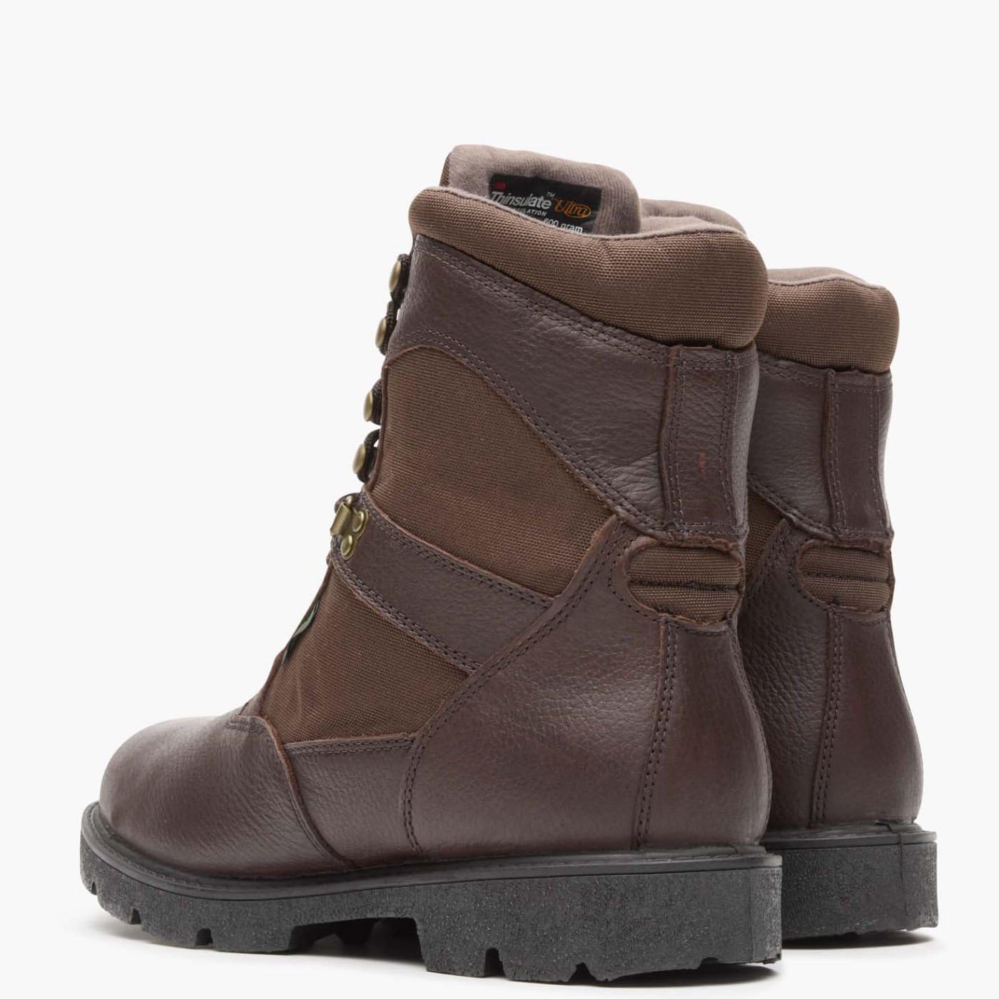 Georgia Boot Men's Homeland 8 Inch Insulated Work Boots - Waterproof Steel Toe Safety Shoes for Construction, Hiking & Outdoor Work