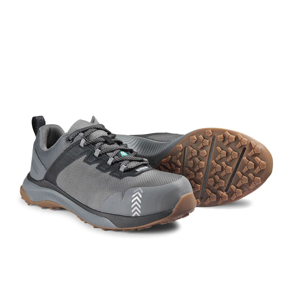Kodiak Quicktrail Women's Composite Toe Work Safety Athletic Shoes - Lightweight & Slip-Resistant for Construction, Warehouse & Outdoor Work (Grey, KD0A4TGXGYX)