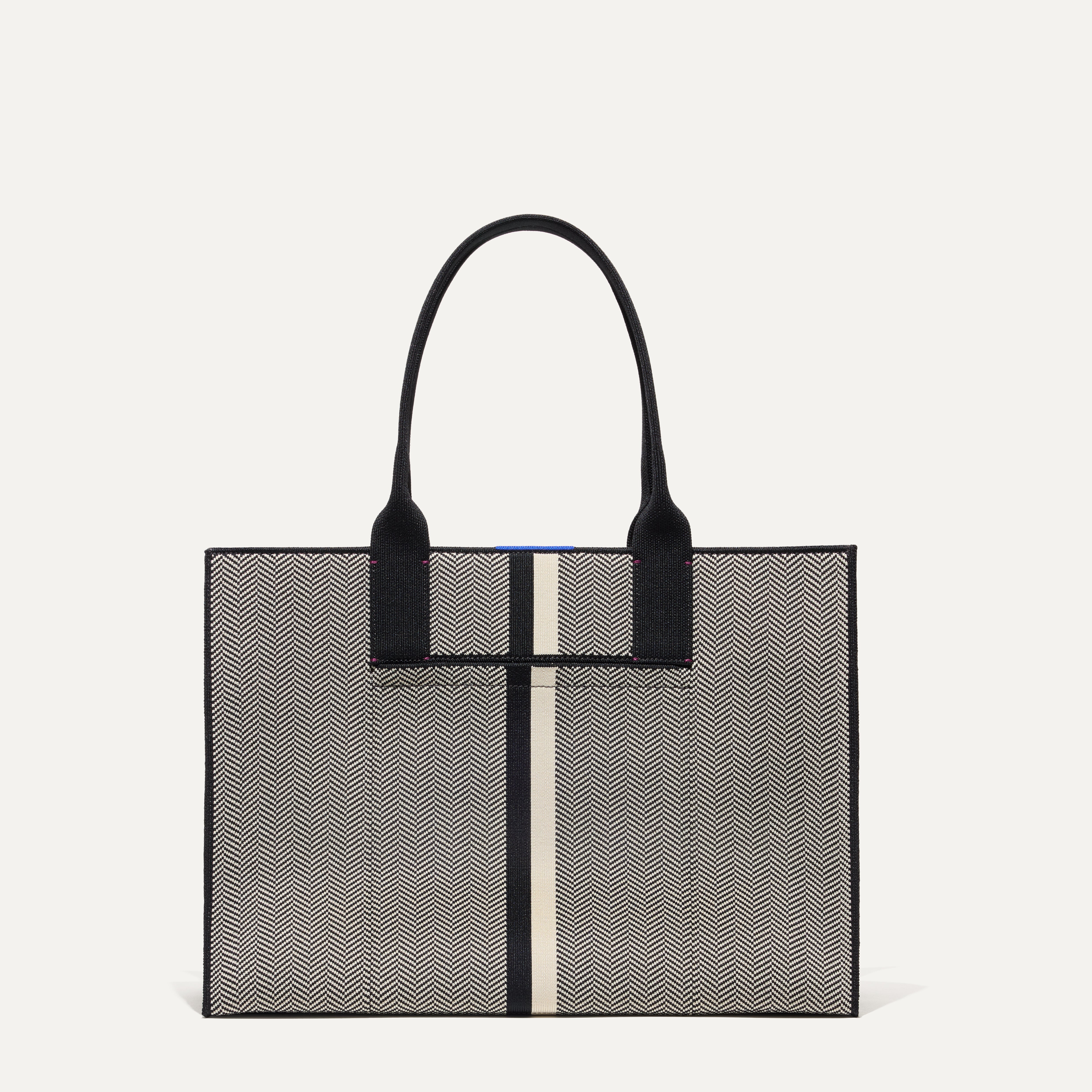 Classic Herringbone Tote Bag for Women - Stylish & Durable Everyday Shoulder Bag for Work, Travel & Shopping