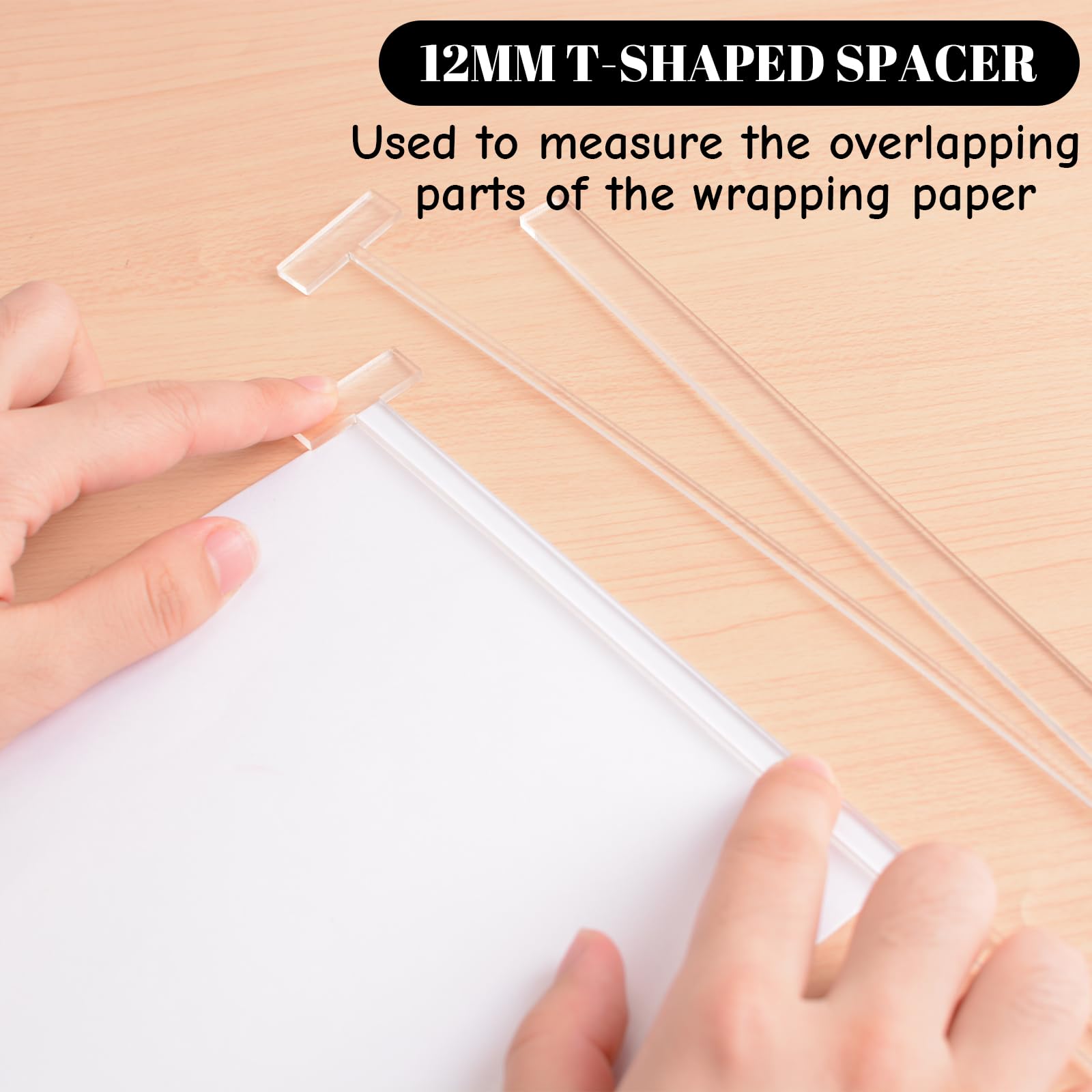 4-Piece Acrylic Book Binding Guide Kit - Professional Book Cover Ruler Tools for Album, Scrapbook & DIY Book Making - Perfect for Crafting, Photo Albums & Handmade Journal Projects