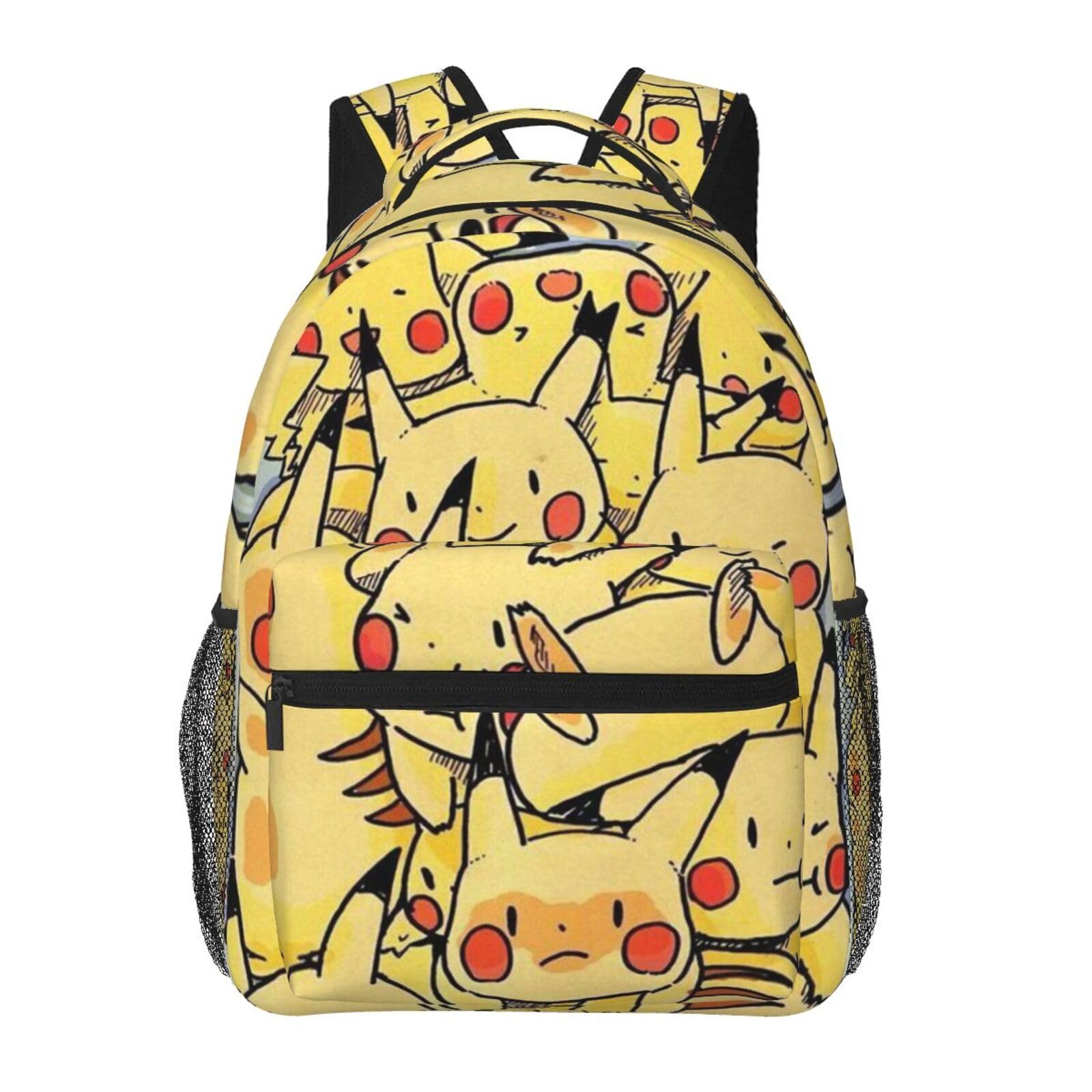 **17 Inch Lightweight Adjustable Unisex Game Backpack - Cartoon Design Laptop Backpack for Travel, School & Work - Perfect Gift for Gamers & Anime Fans**