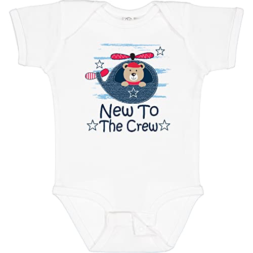 Inktastic New To The Crew Baby Boy Bodysuit - Cute & Comfortable Infant Onesie for Newborns, Baby Showers & Family Photos