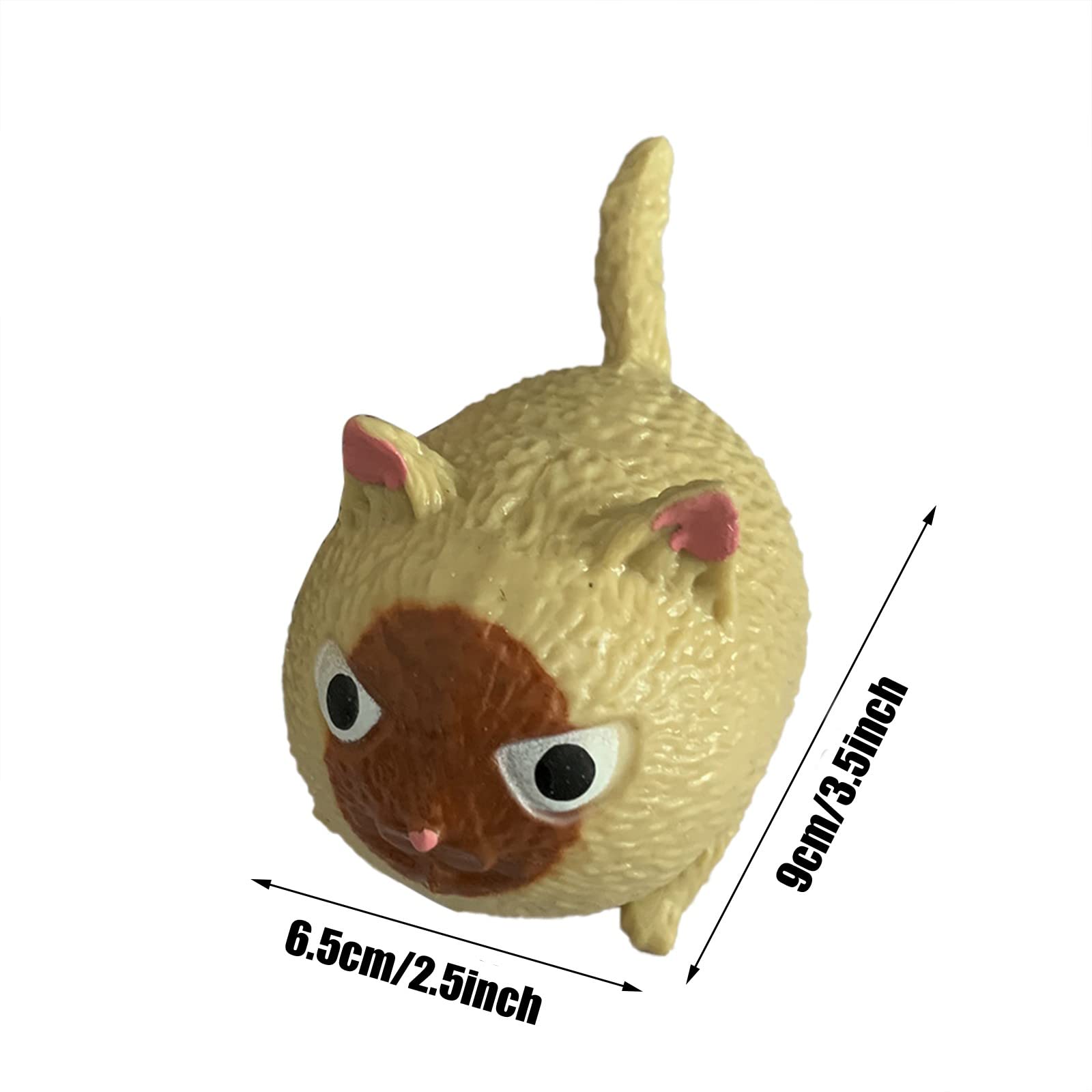 Angry Cat Stress Relief Toy - Funny Birthday Decorations for Women, Office & Home Desk Decor, Unique Christmas Ornaments Gift (Great for Stress Relief, Party Decor & Workspace Fun)
