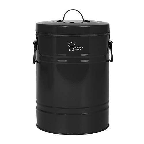 Chef's Star 0.8 Gallon Countertop Compost Bin with Charcoal Filter & Airtight Lid - Eco-Friendly Kitchen Compost Pail for Food Waste, Small Indoor Composter for Counter - Perfect for Organic Waste Recycling in Apartments, Homes & Sustainable Living