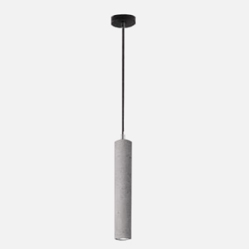 Modern Concrete Pendant Light Fixture - Industrial Style Hanging Lamp for Kitchen Island, Dining Room & Living Room Decor