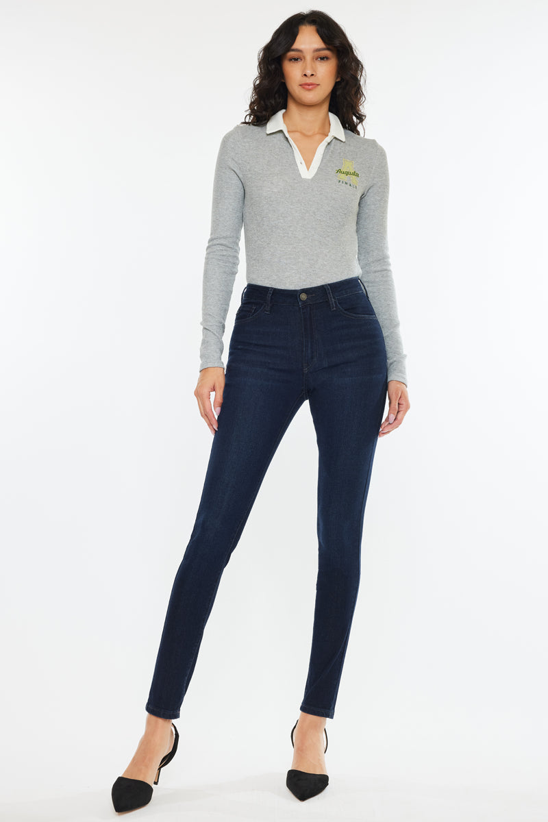 Addison Essentials High Rise Super Skinny Jeans for Women - Stretch Denim Pants, Slim Fit Ankle Jeans - Perfect for Casual Outfits, Date Night & Everyday Wear