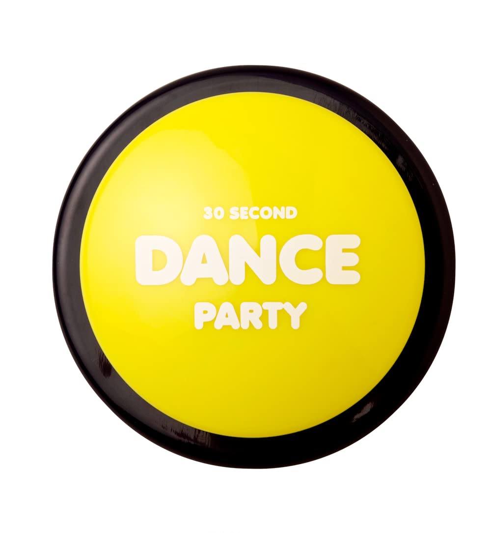 Pack of 8 Musical Dance Party Buttons - Fun Gag Gifts & Office Toys for Birthday Parties, Celebrations & Prank Gifts - Novelty Sound Buttons for Events, Work Desks & Surprise Gifts