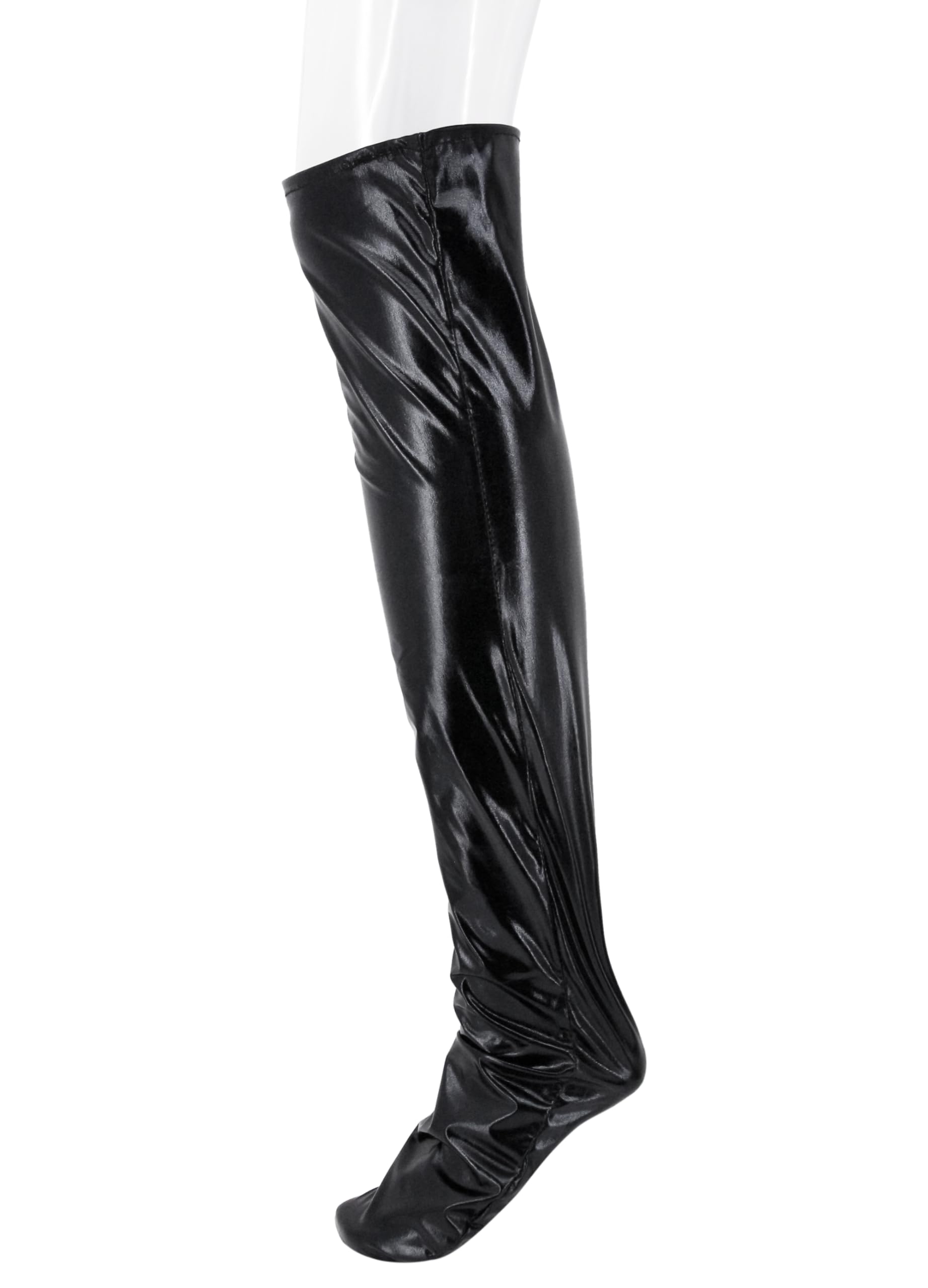 Sexy Shaping Thigh High Stockings for Women - Glitter Lycra Semi Lingerie Pantyhose with Anti-Slip Grip | Perfect for Date Night, Cosplay & Special Occasions