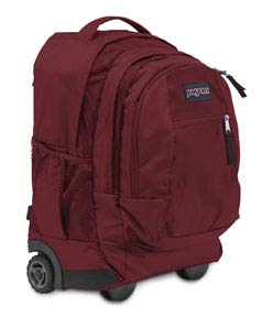 JanSport Driver 8 Rolling Backpack - Viking Red One Size | Durable Wheeled School Backpack for Students & Travel | Perfect for College, Commuting & Airplane Carry-On
