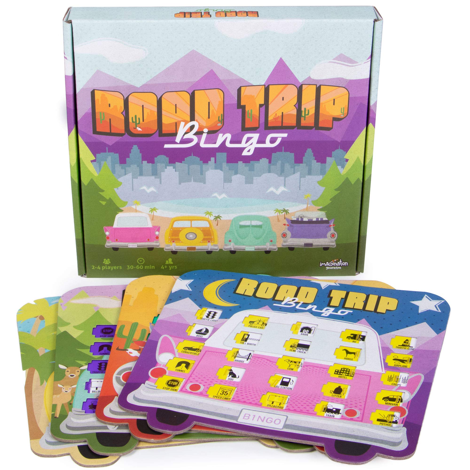 Road Trip Bingo Game - Fun Travel Activity for Kids & Families | Perfect for Car Rides, Vacations & Long Distance Travel