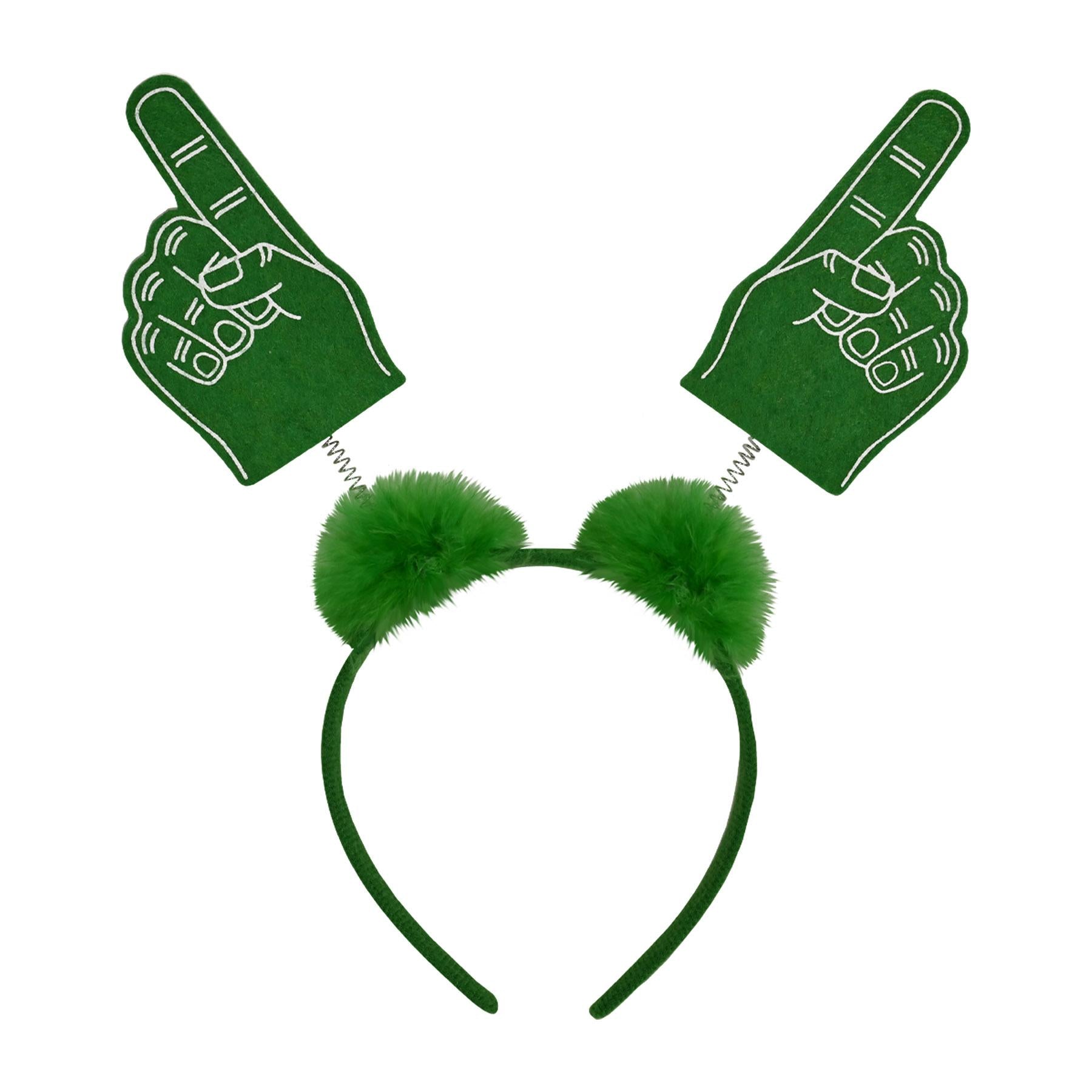 12 Pack Beistle #1 Hand Boppers with Marabou Green - Fun Party Favors for Kids Birthday, Carnival & Halloween Celebrations