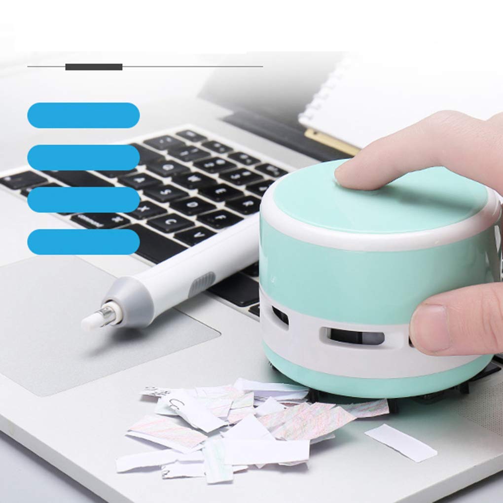 Rolin Roly Mini Cordless Desktop Vacuum Cleaner - Portable Handheld Dust Sweeper for Keyboard, Crumbs & Small Debris | Perfect for Home, School, Office & Computer Cleaning