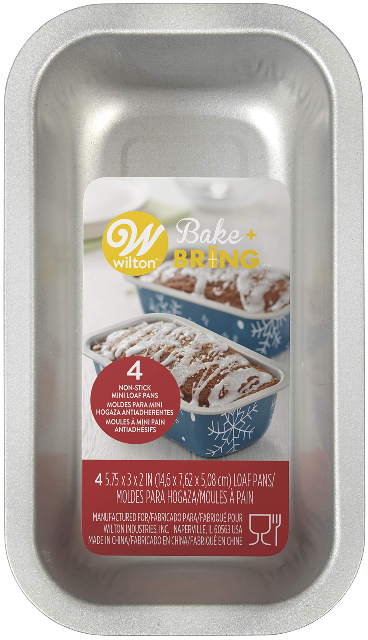 Mini Loaf Pan Snowflake Design - Nonstick Baking Pan for Holiday Cookies, Bread & Muffins - Perfect for Christmas Baking, Gift Giving & Winter Desserts