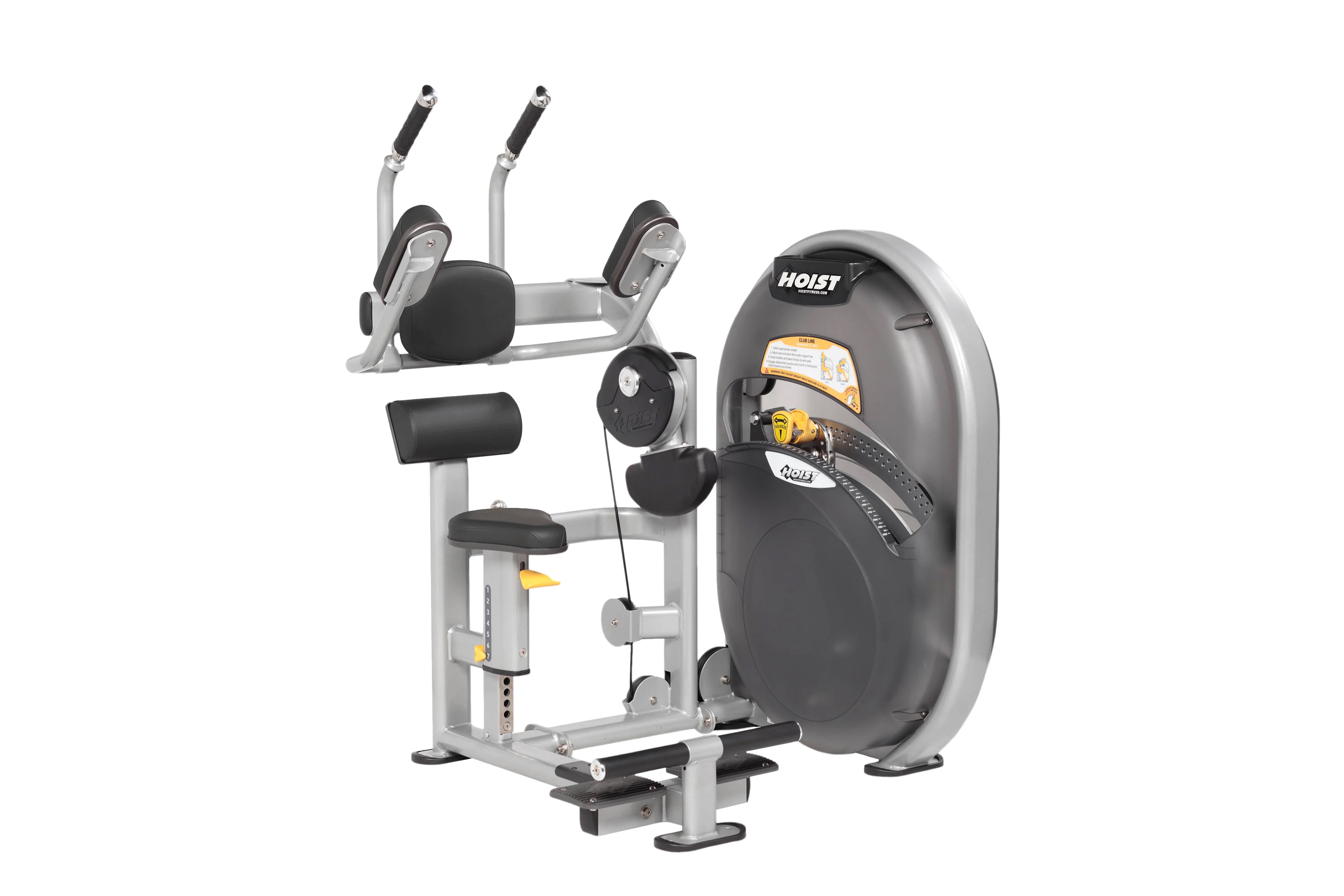 Hoist Club Line Abdominals Machine (CL 3601) - Professional Ab Workout Equipment for Home & Gym - Perfect for Core Strength Training and Fitness Enthusiasts