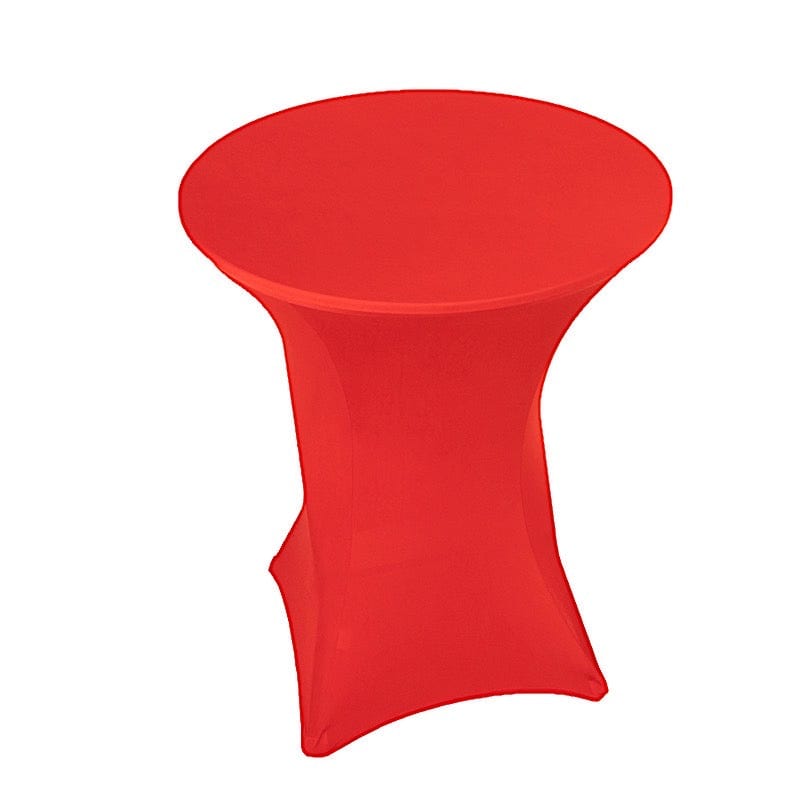 36 Elegant Spandex Cocktail Table Covers - High Top Style Stretch Tablecloths for Round Tables - Perfect for Weddings, Parties & Home Decor