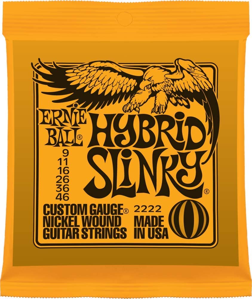 Ernie Ball Mighty Slinky Nickel Wound Electric Guitar Strings - 8.5-40 Gauge (P02228) | Perfect for Rock, Blues & Metal - Studio & Live Performance
