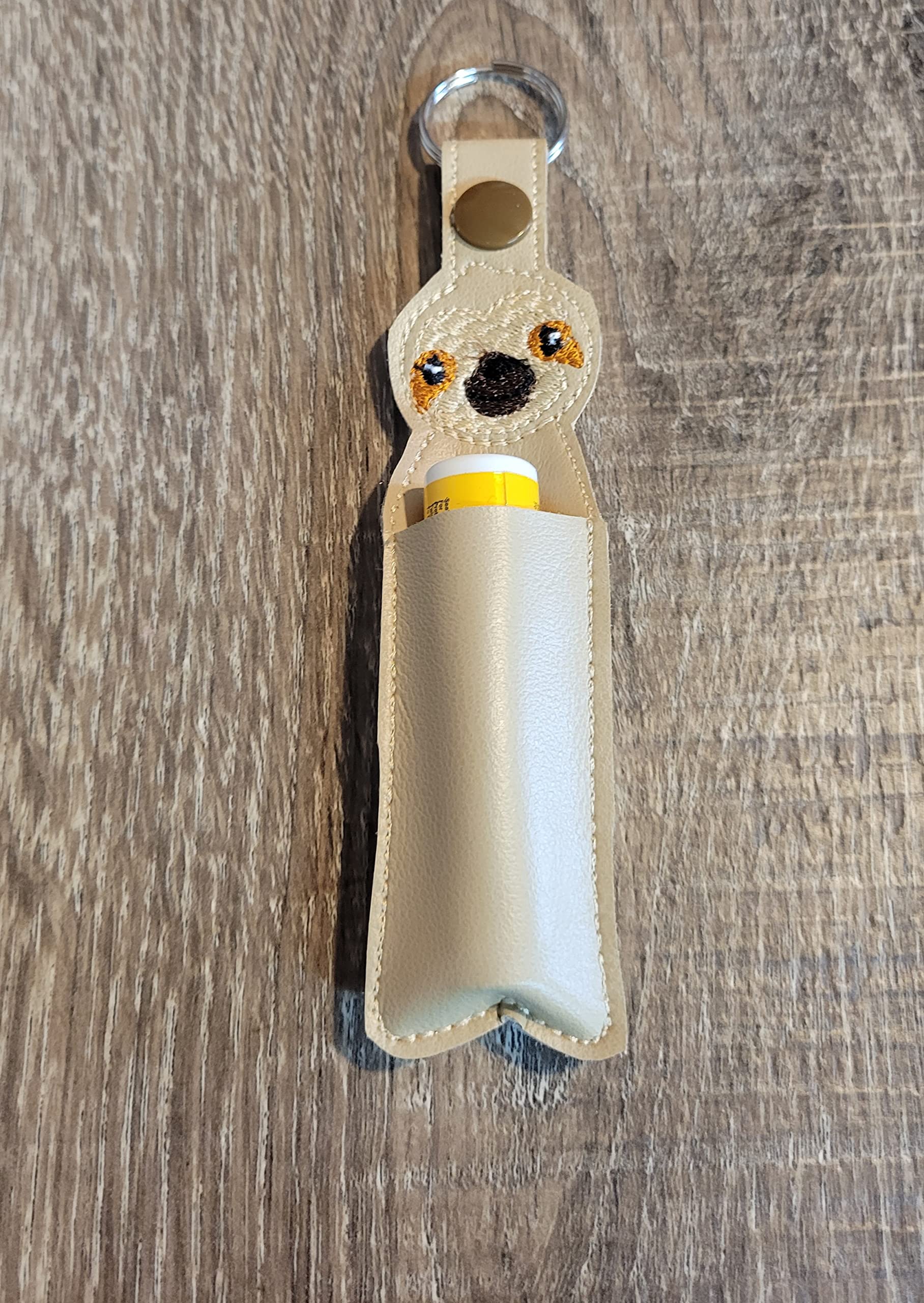 Sloth Hand Sanitizer & Lip Balm Holder Keychain - Cute Sanitizer Keyring for Purse, Backpack & Travel Accessories