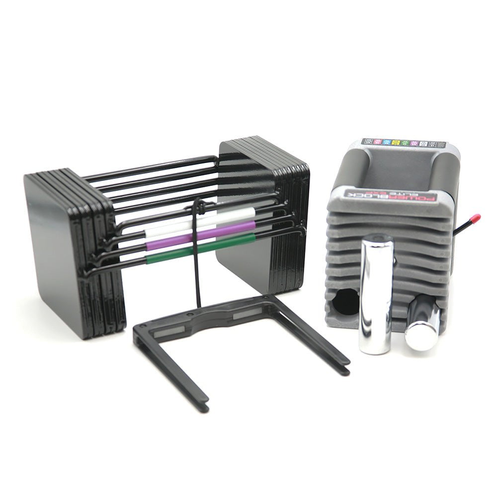 PowerBlock Elite EXP Stage 1 Adjustable Dumbbell Set - Home Gym Strength Training Equipment for Weight Lifting & Fitness Workouts