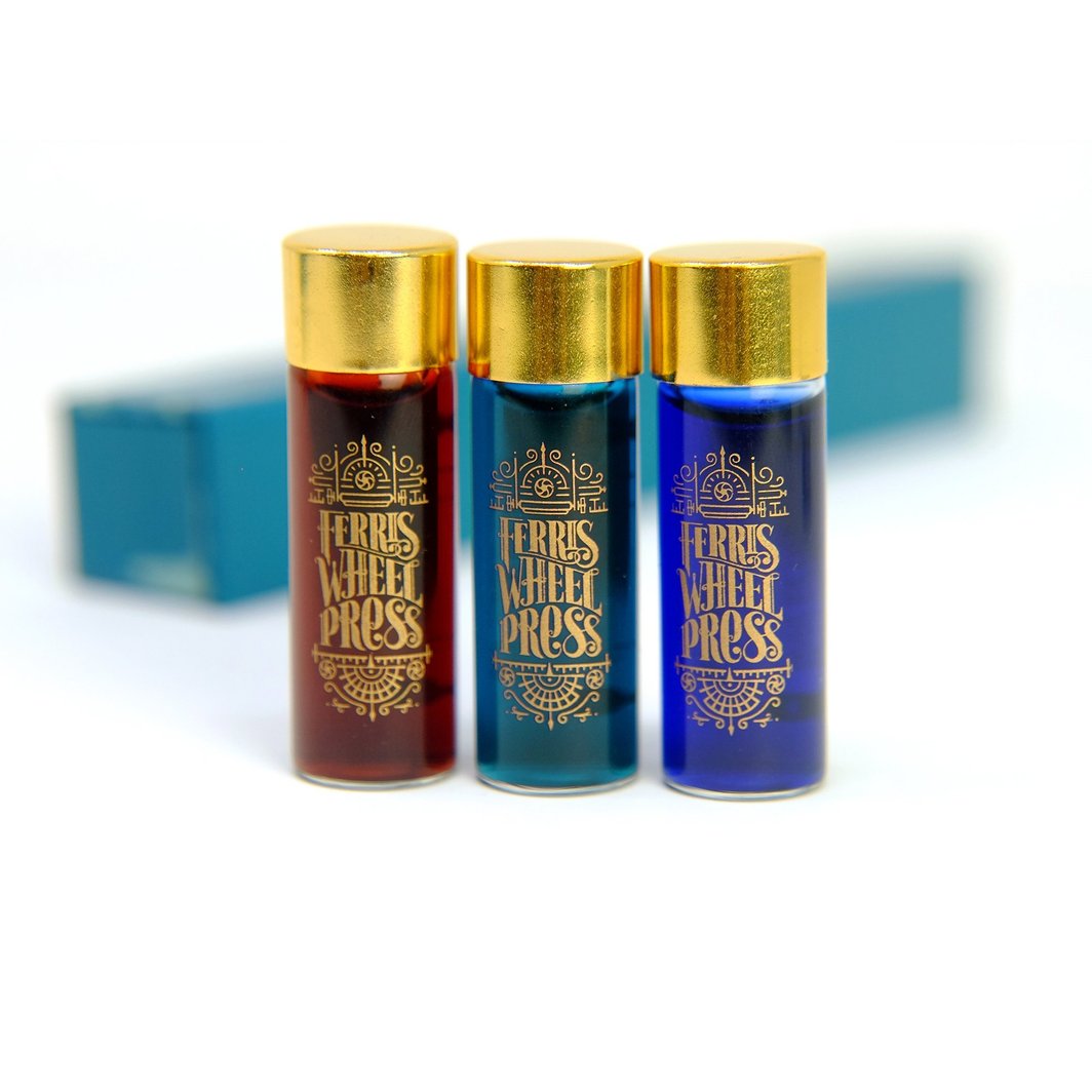 Ferris Wheel Press Ink Charger Set - The Original Trio Fountain Pen Ink Refill Kit for Calligraphy, Journaling & Letter Writing
